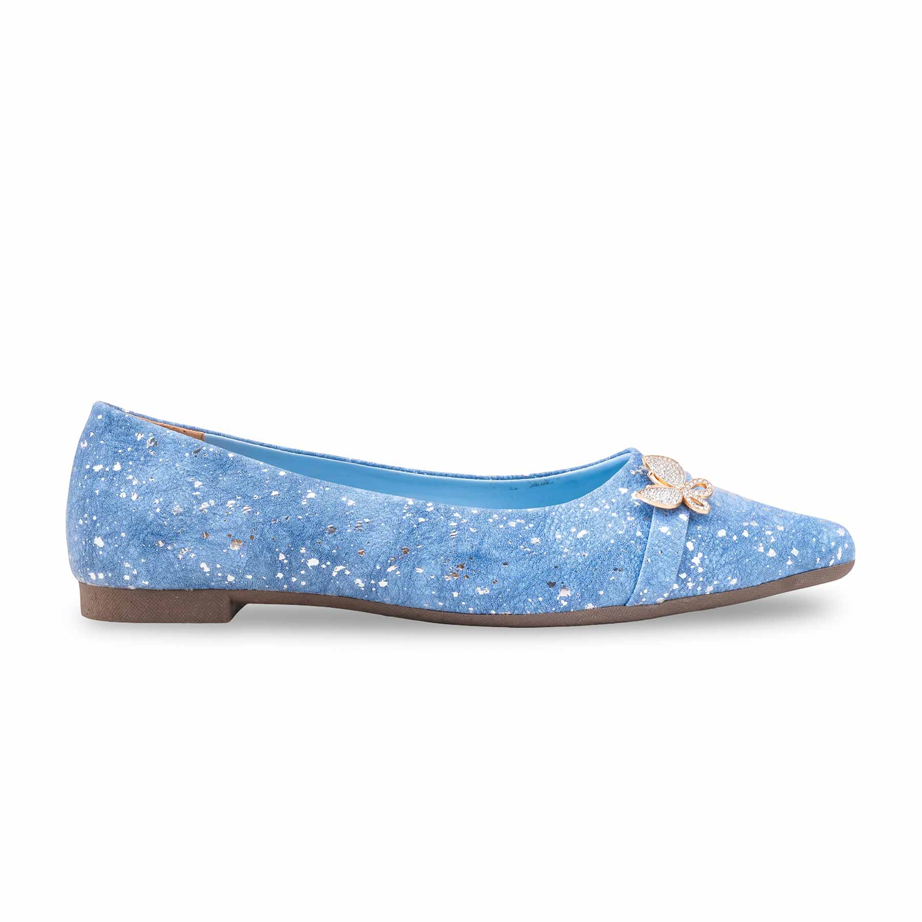 Sky Blue Peep Toes For Ladies WN1369 - Image 3