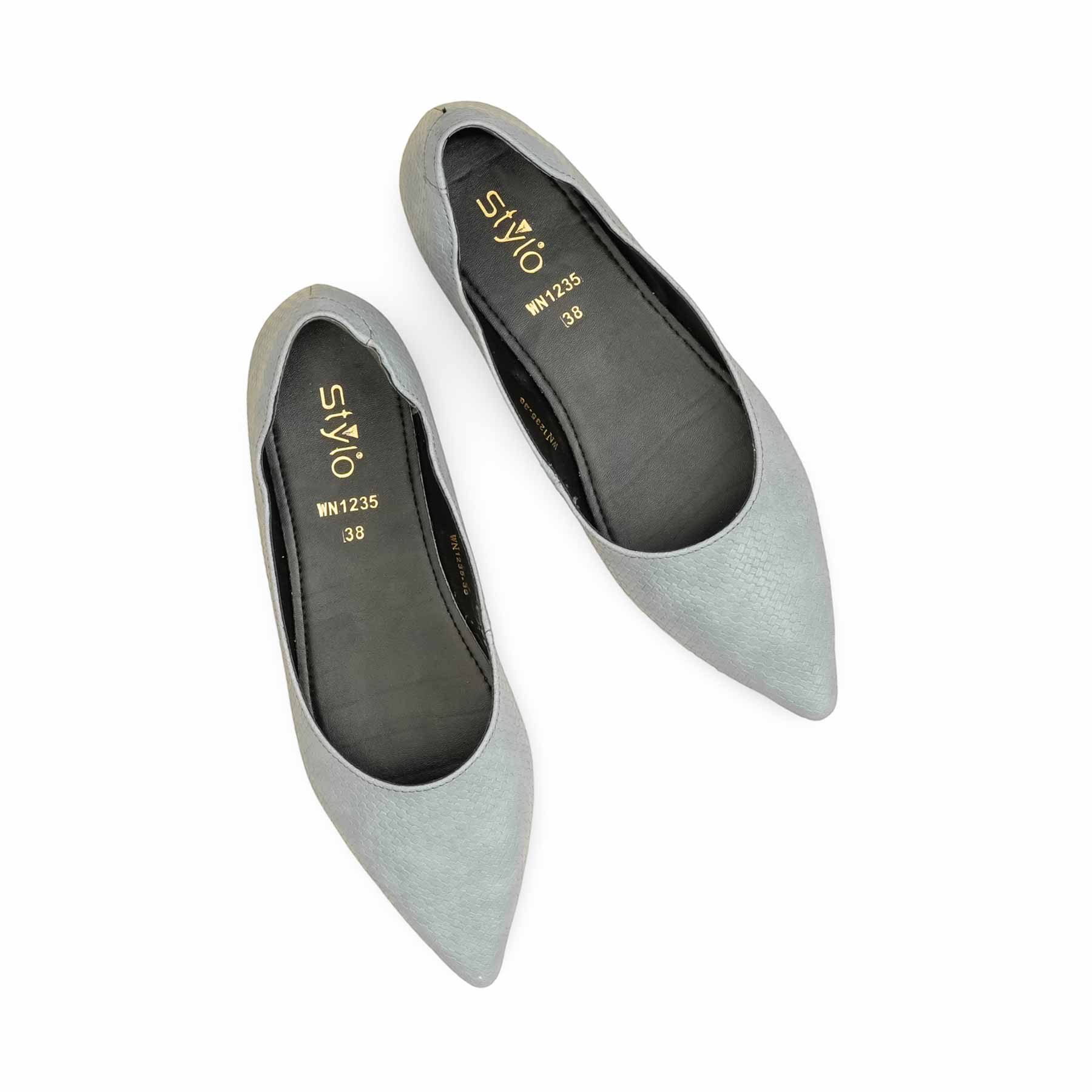 Sky Blue Pumps For Women WN1235 - Image 5