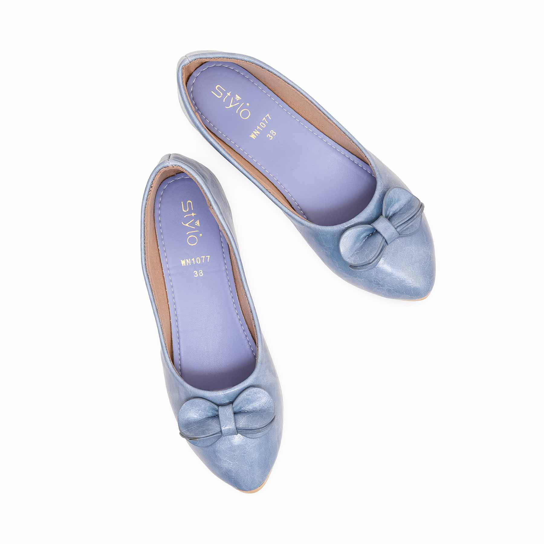 Sky Blue Pumps WN1077 - Image 4