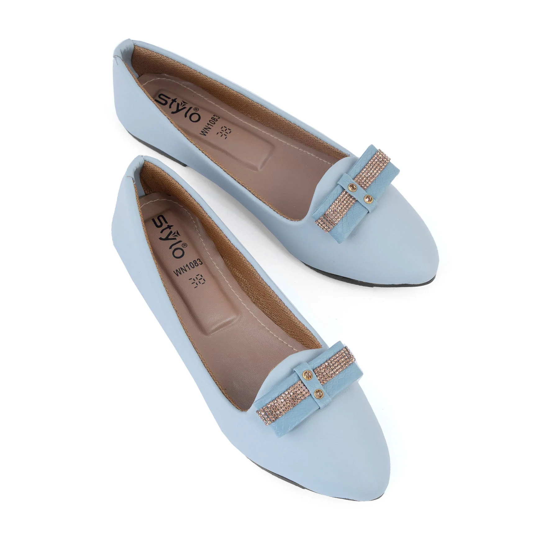 Sky Blue Pumps WN1083 - Image 4