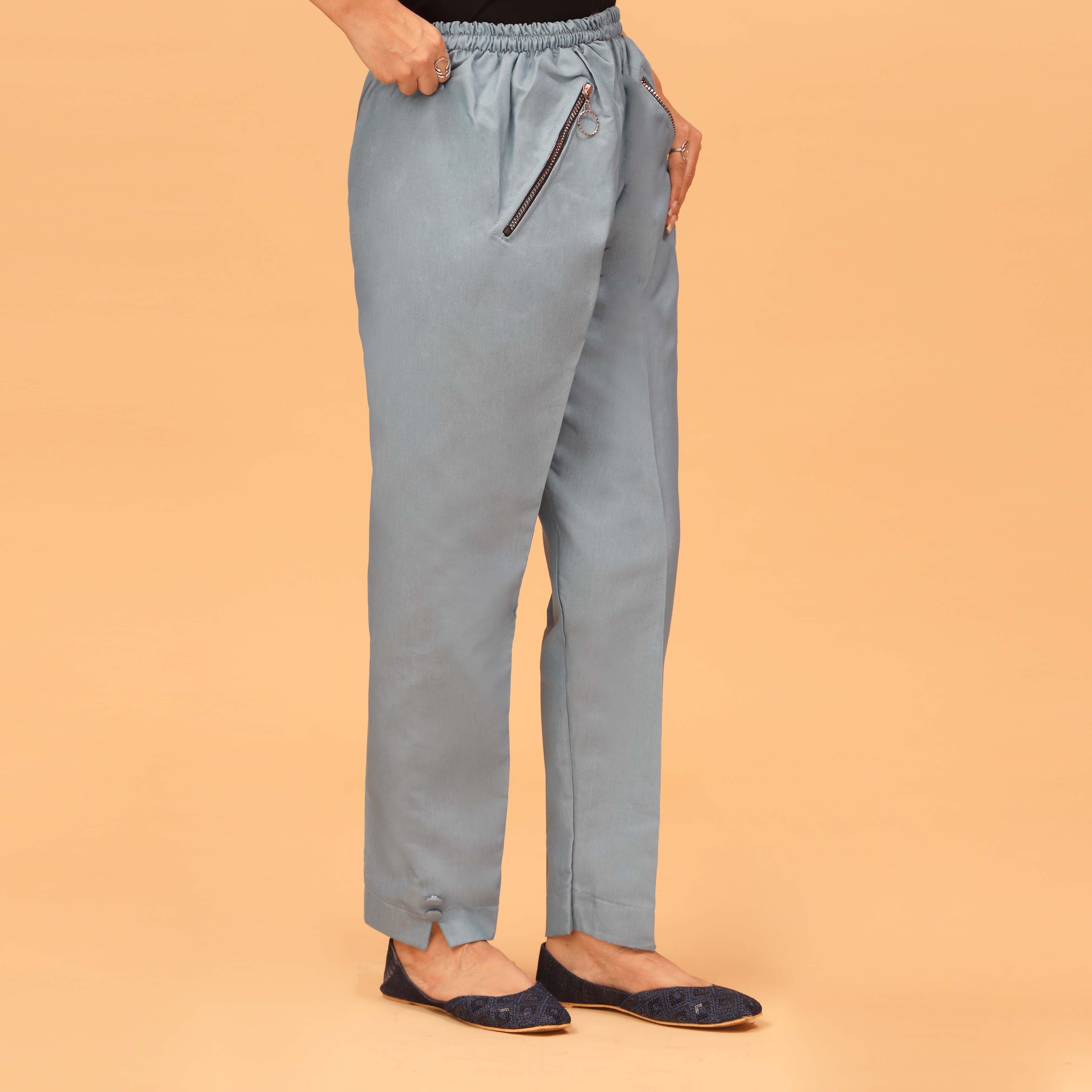 Sky Blue Slim Fit Denim Trouser PS4576 - Image 3