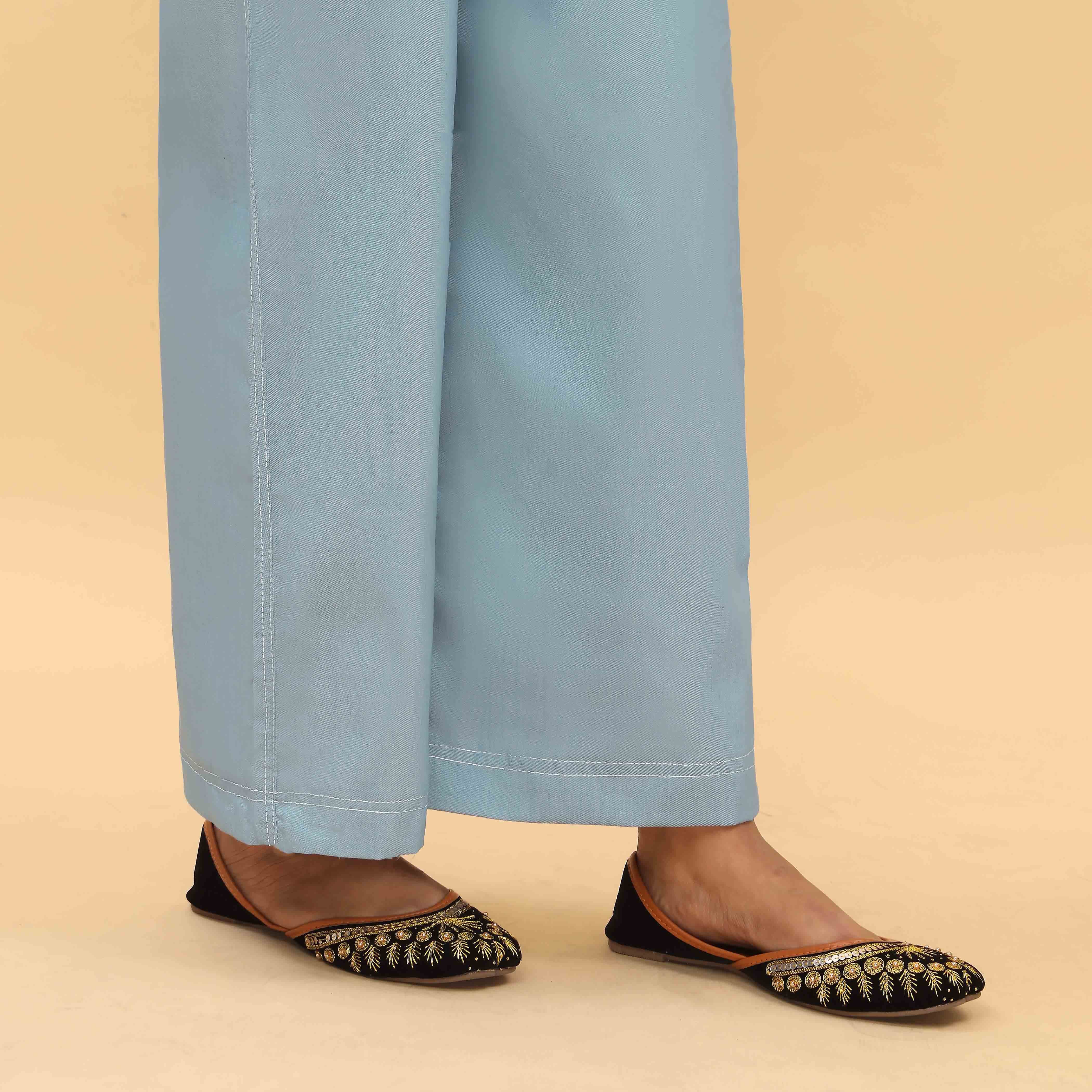 Sky Blue Straight Fit Denim Trouser PS4577 - Image 3