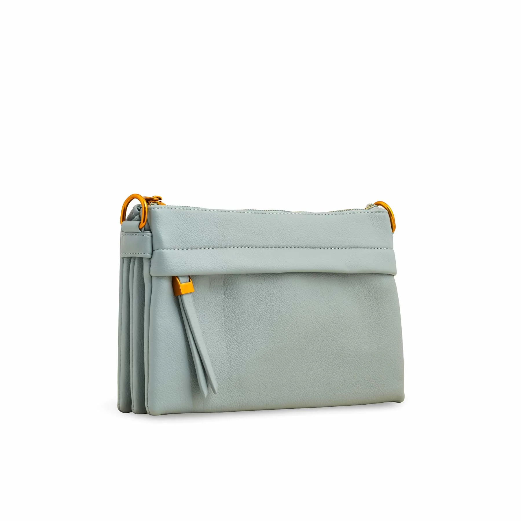 Sky Blue Women Formal Shoulder Bag P36363 - Image 3