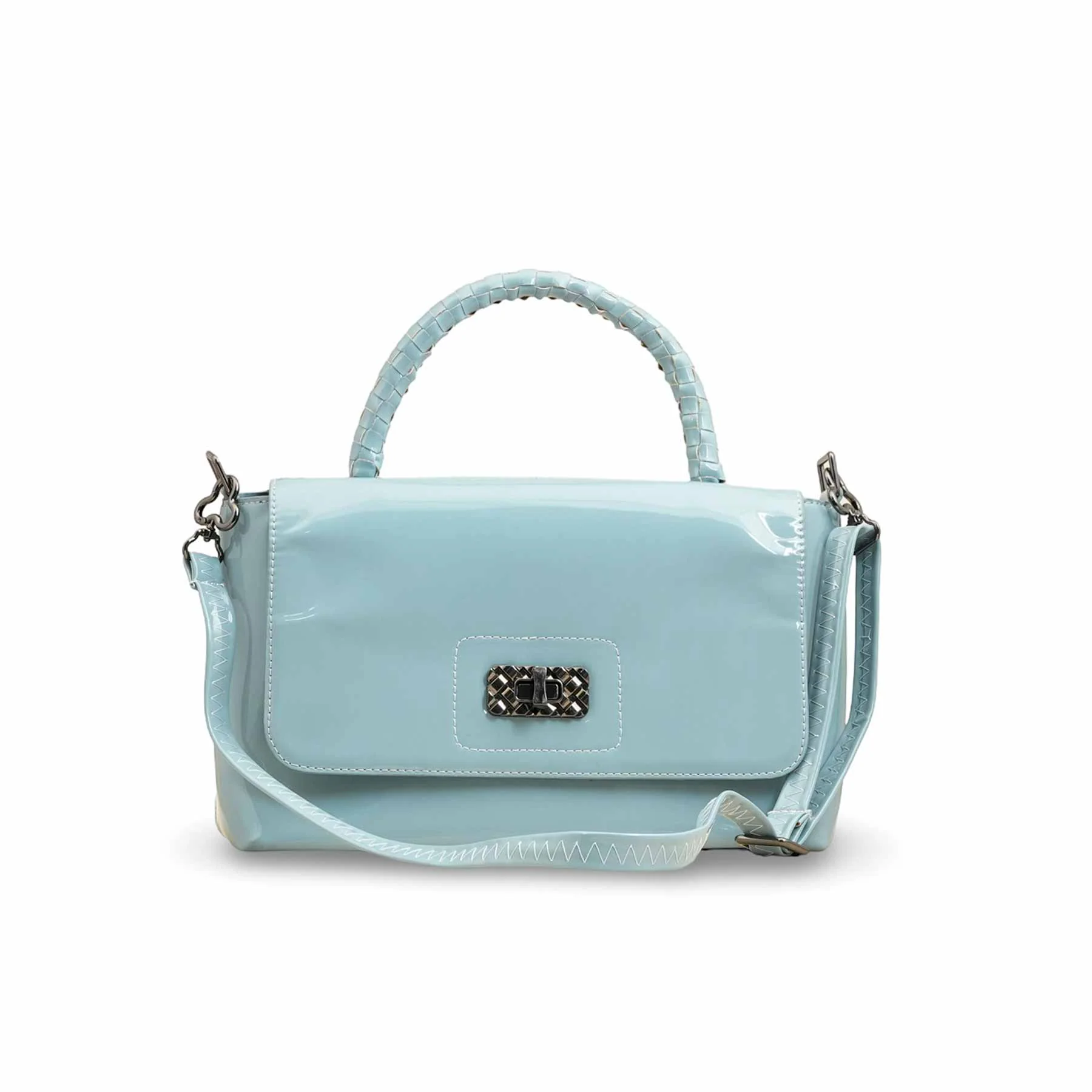 Sky Blue Women Formal Shoulder Bag P55812 - Image 2