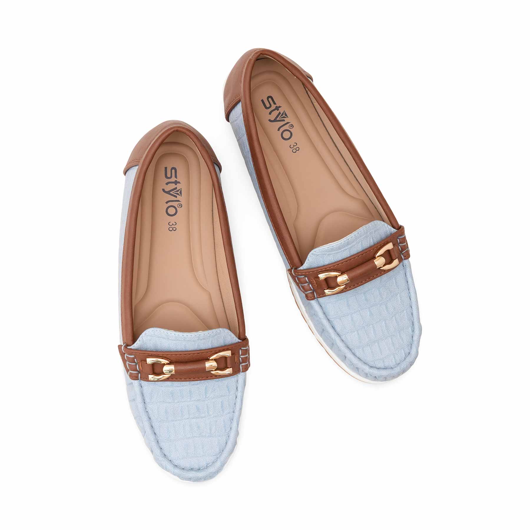 Sky Blue Women Moccasin WN4522 - Image 5