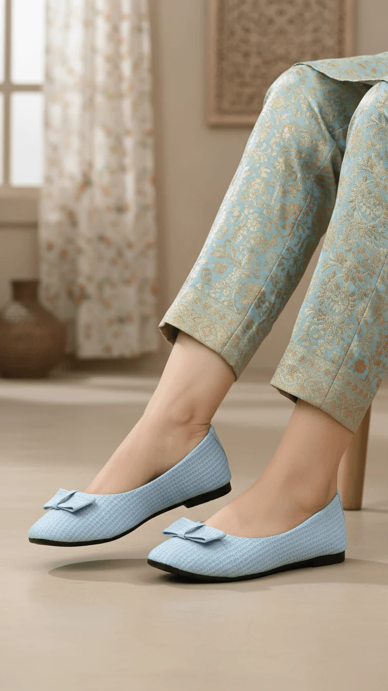 Sky Blue Women Pumps WN1361 - Image 2