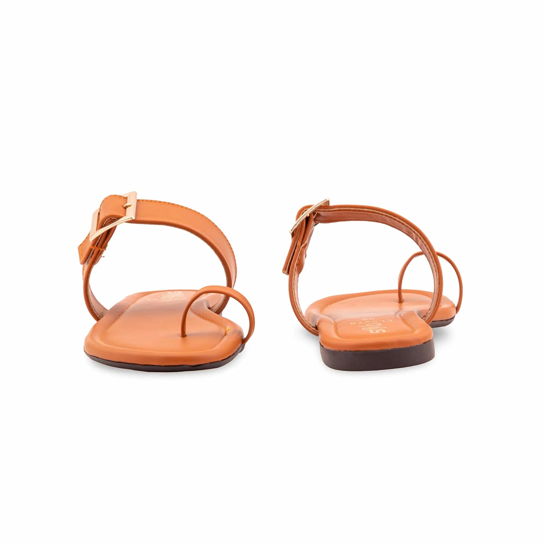 Tan Casual Chappal For Ladies CL2278 - Image 4