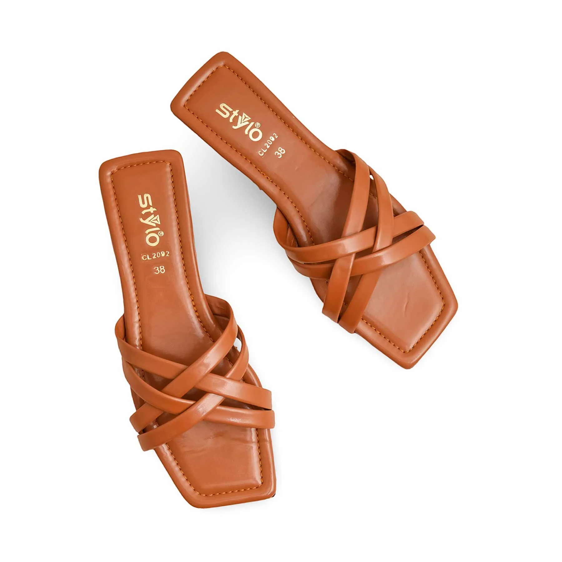 Tan Casual Slipper CL2092 - Image 5