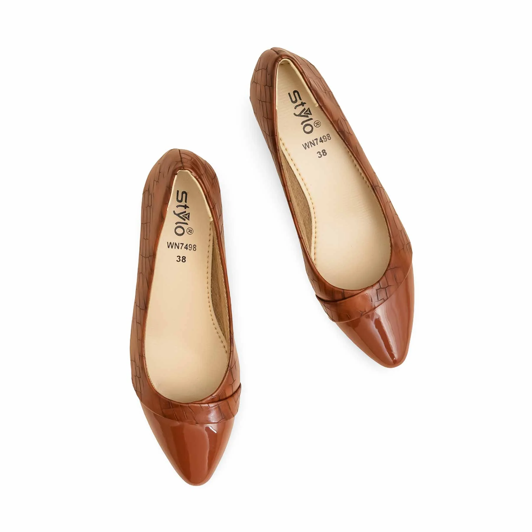 Tan Court Shoes WN7498 - Image 5