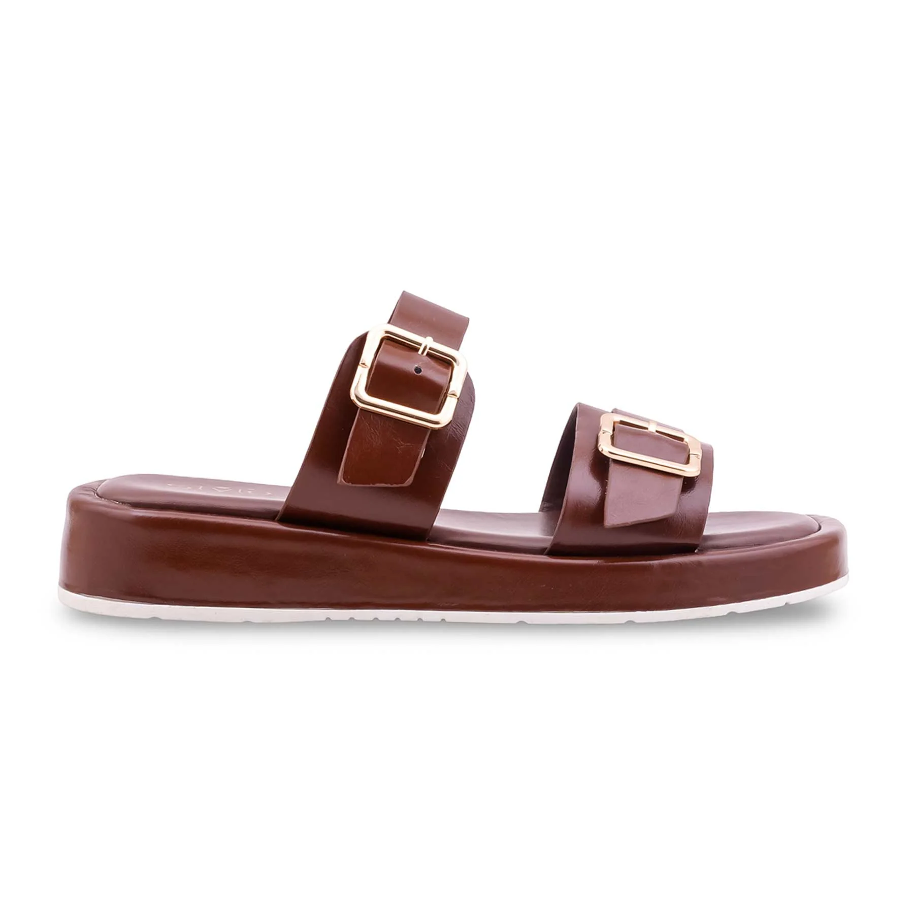 Tan Formal Slipper For Ladies PU0632 - Image 2