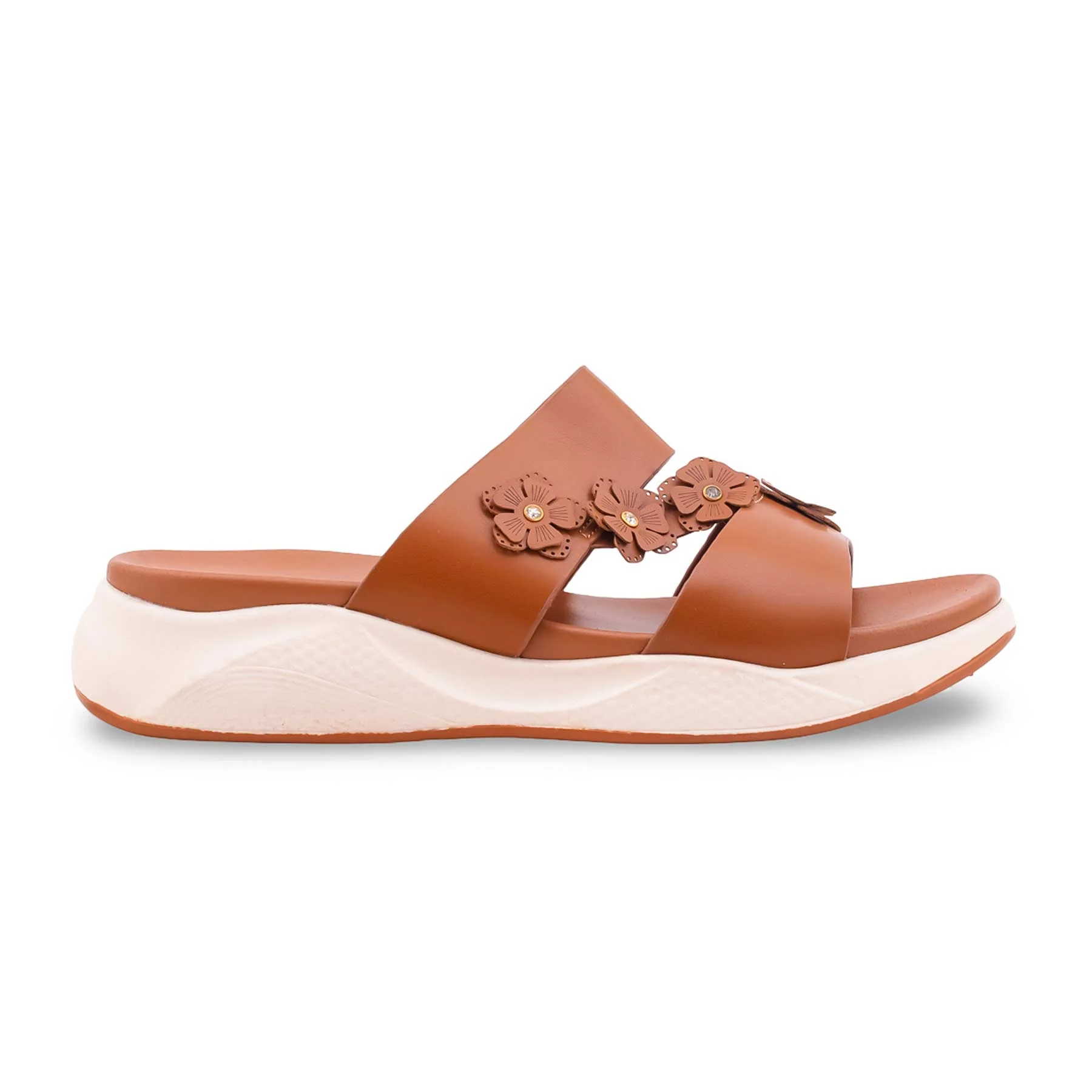 Tan Formal Slipper For Ladies PU0694 - Image 2