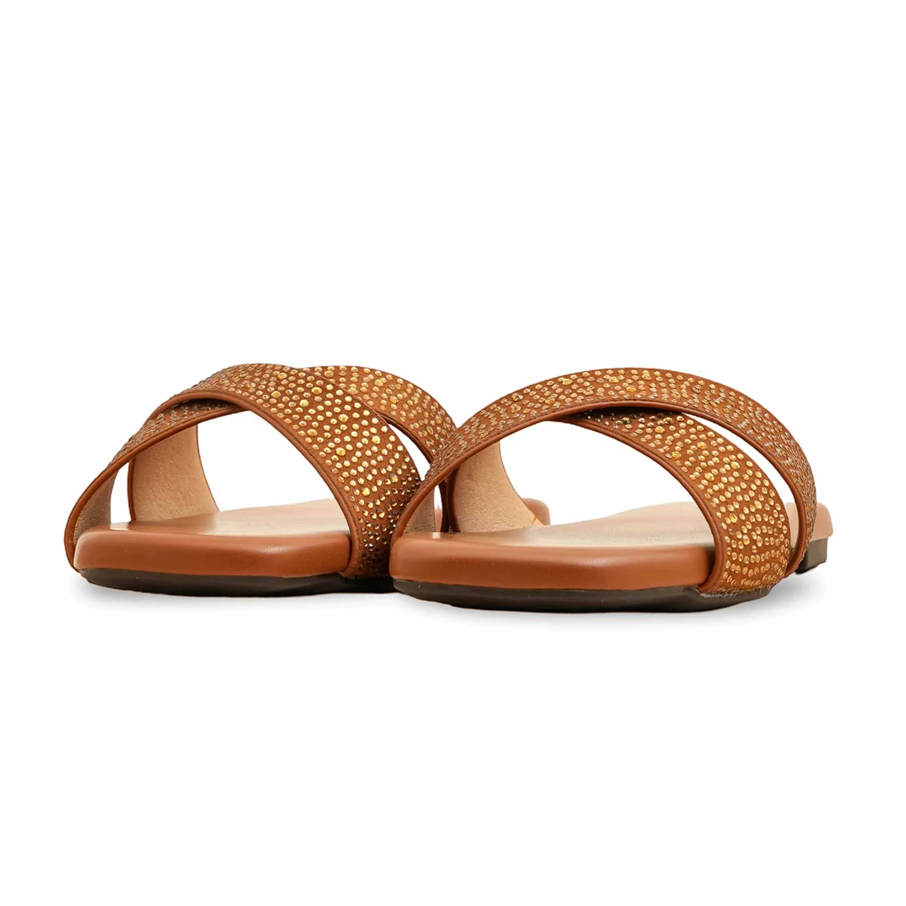 Tan Formal Slipper FR8409 - Image 3
