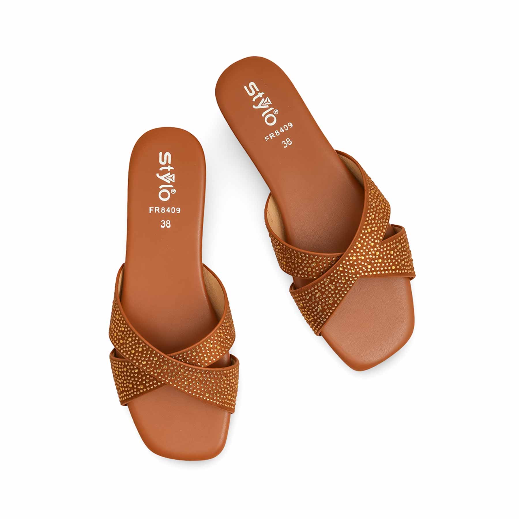 Tan Formal Slipper FR8409 - Image 5