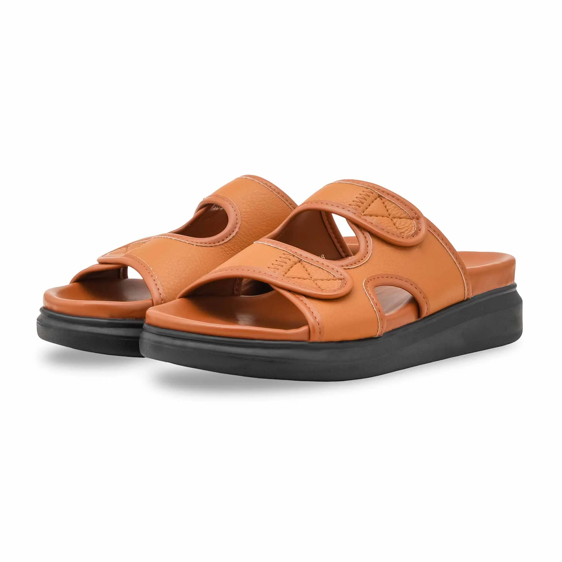 Tan Formal Women Slipper PU0626 - Image 3