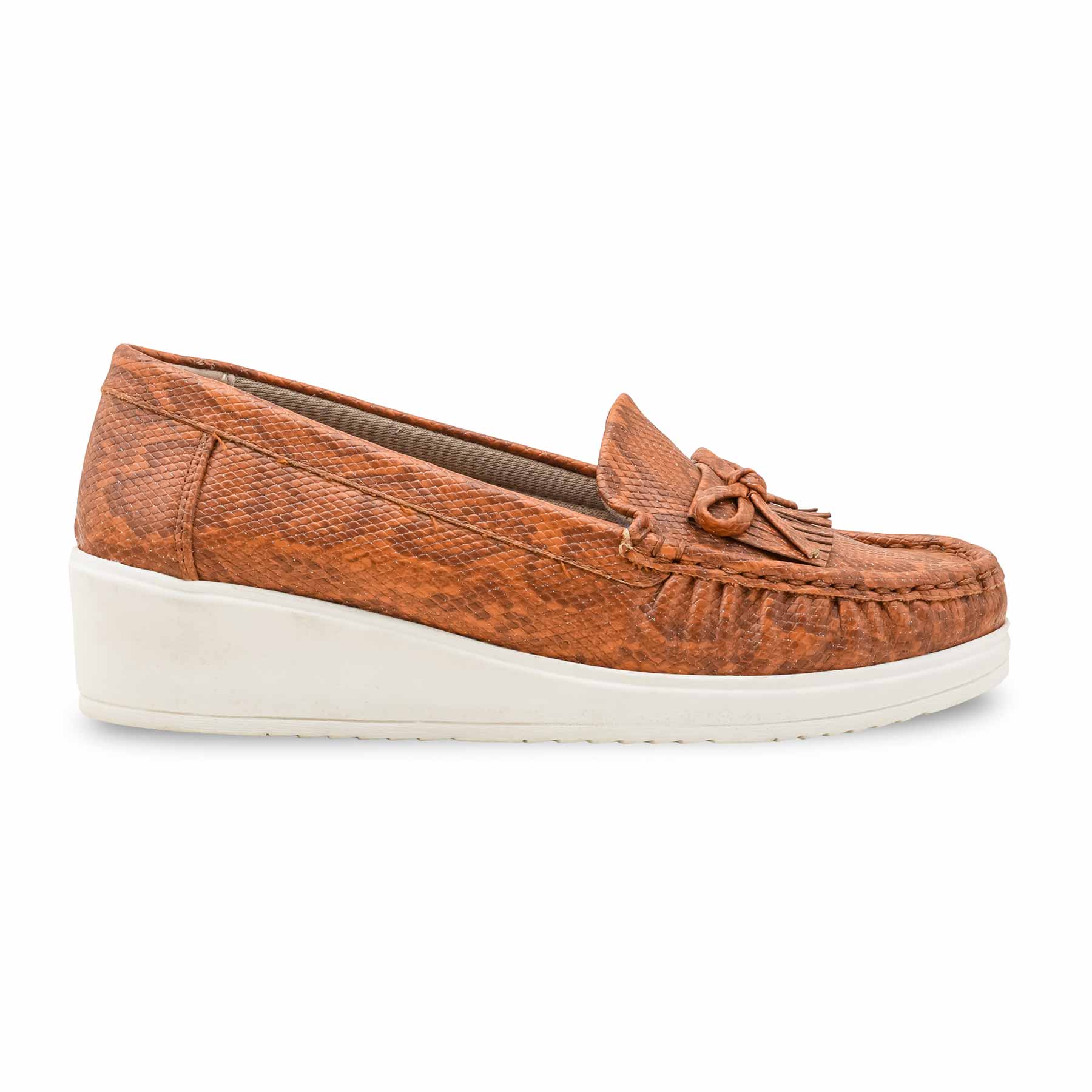Tan Moccasin For Women WNS004 - Image 2