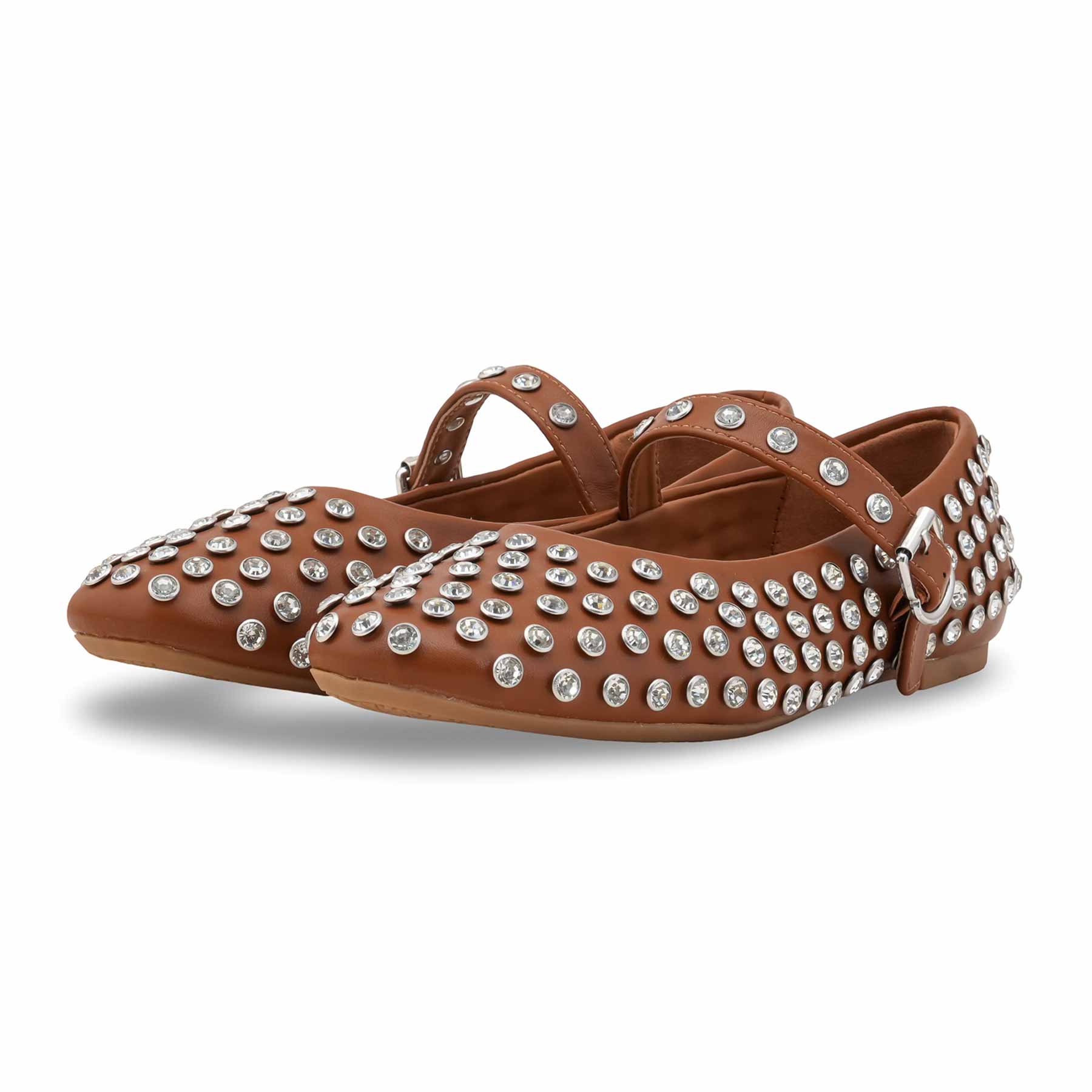 Tan Women Pumps WN1327 - Image 3