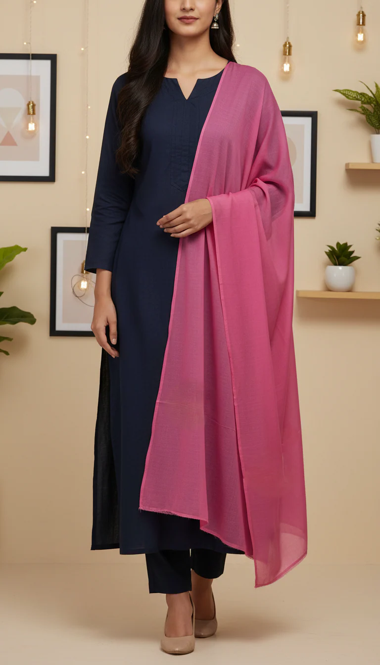 Tea Pink Summer Stole PD6108 - Image 2