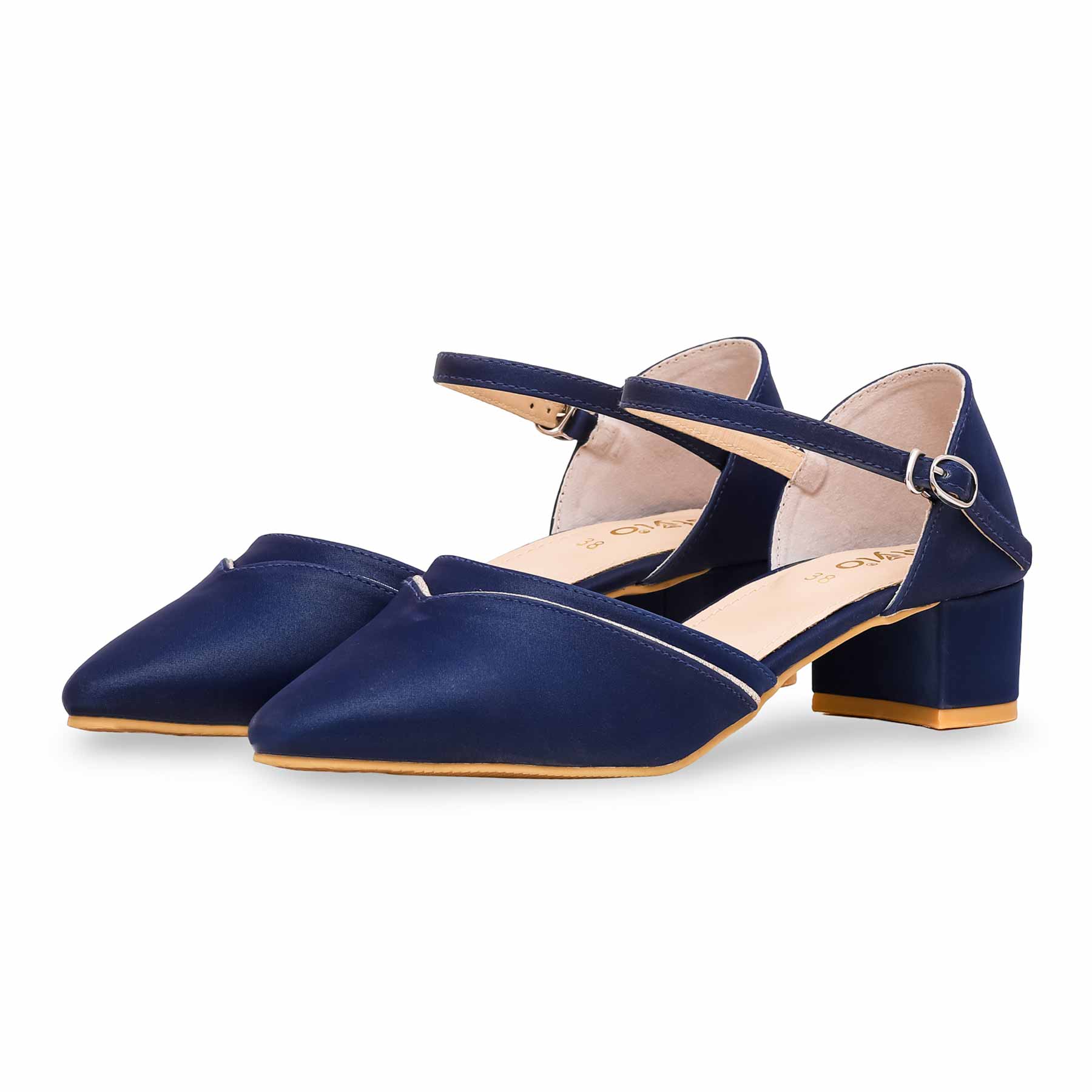 Teal Blue Court Shoes WN7384 - Image 2
