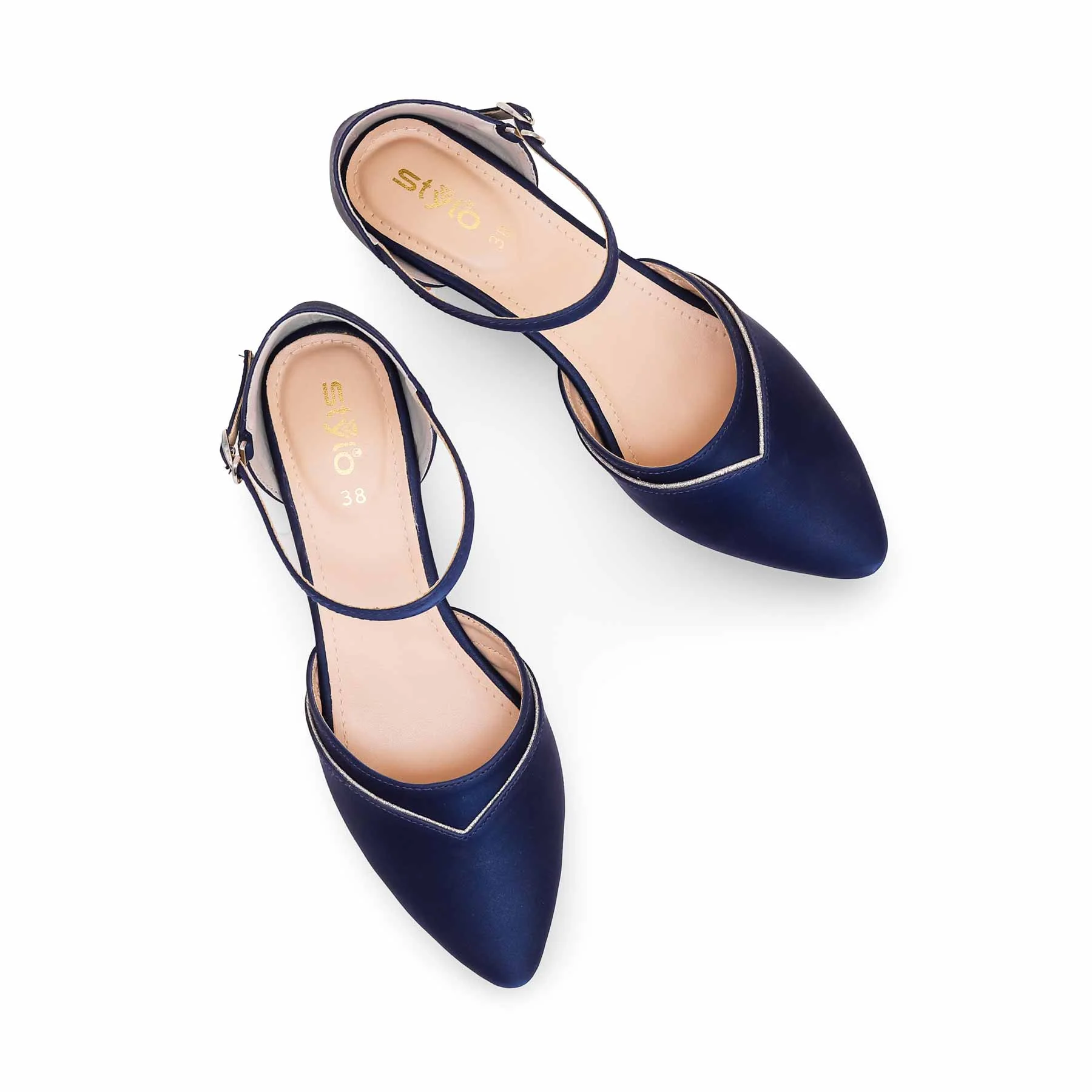 Teal Blue Court Shoes WN7384 - Image 4