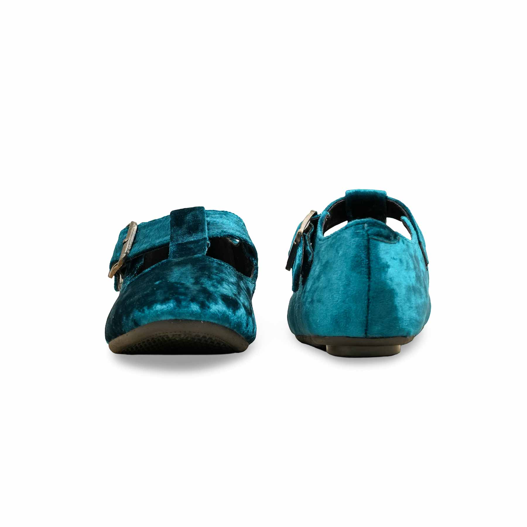 Teal Blue Pumps For Women WN1311 - Image 5