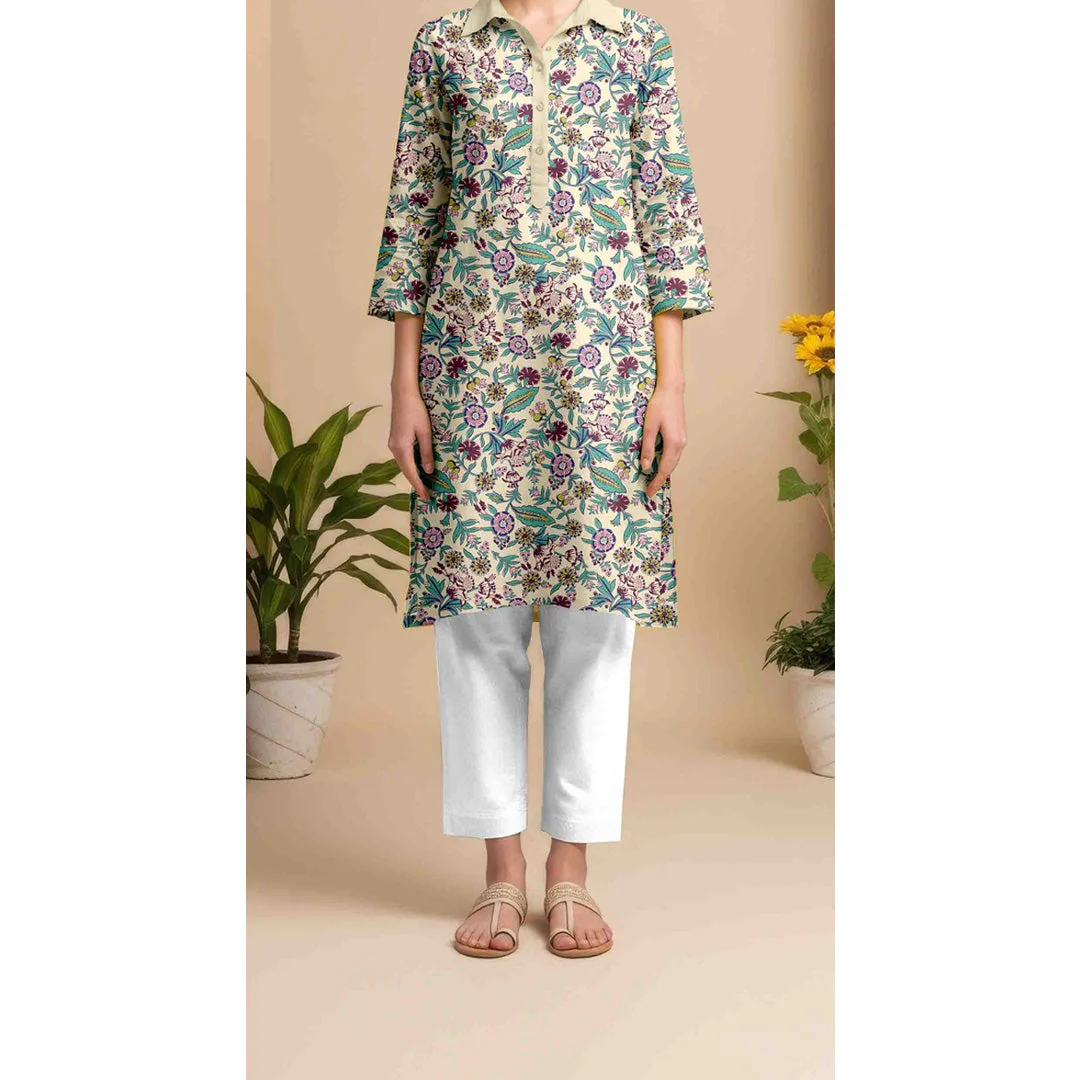 Unstitched Printed Shirt US5455 - Image 2