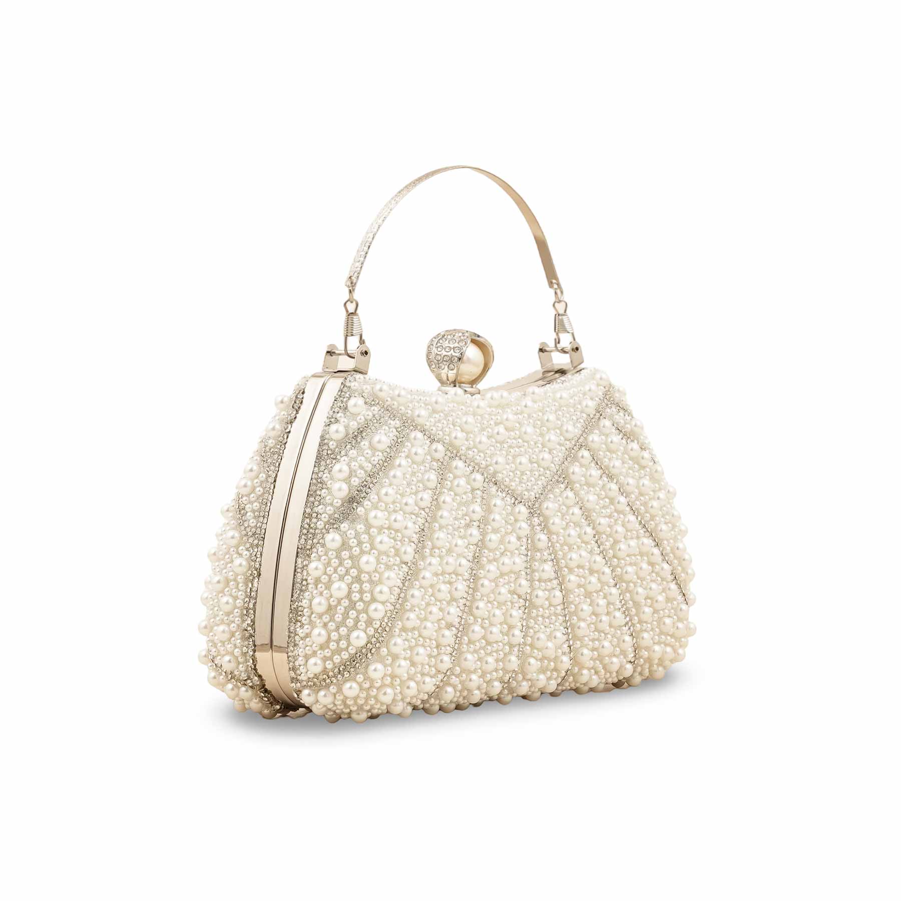 White Bridal Clutch P24283 - Image 2