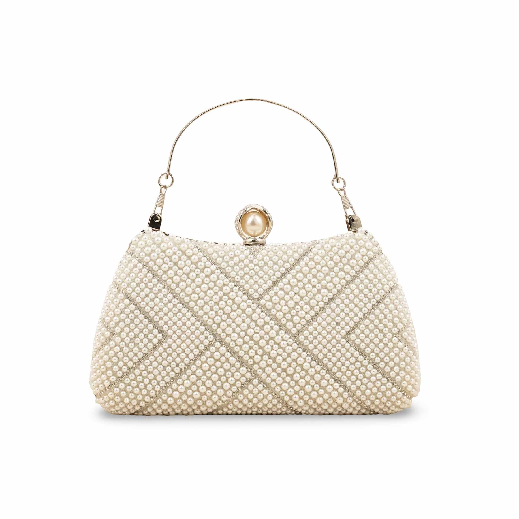 White Bridal Clutch P24287 - Image 2