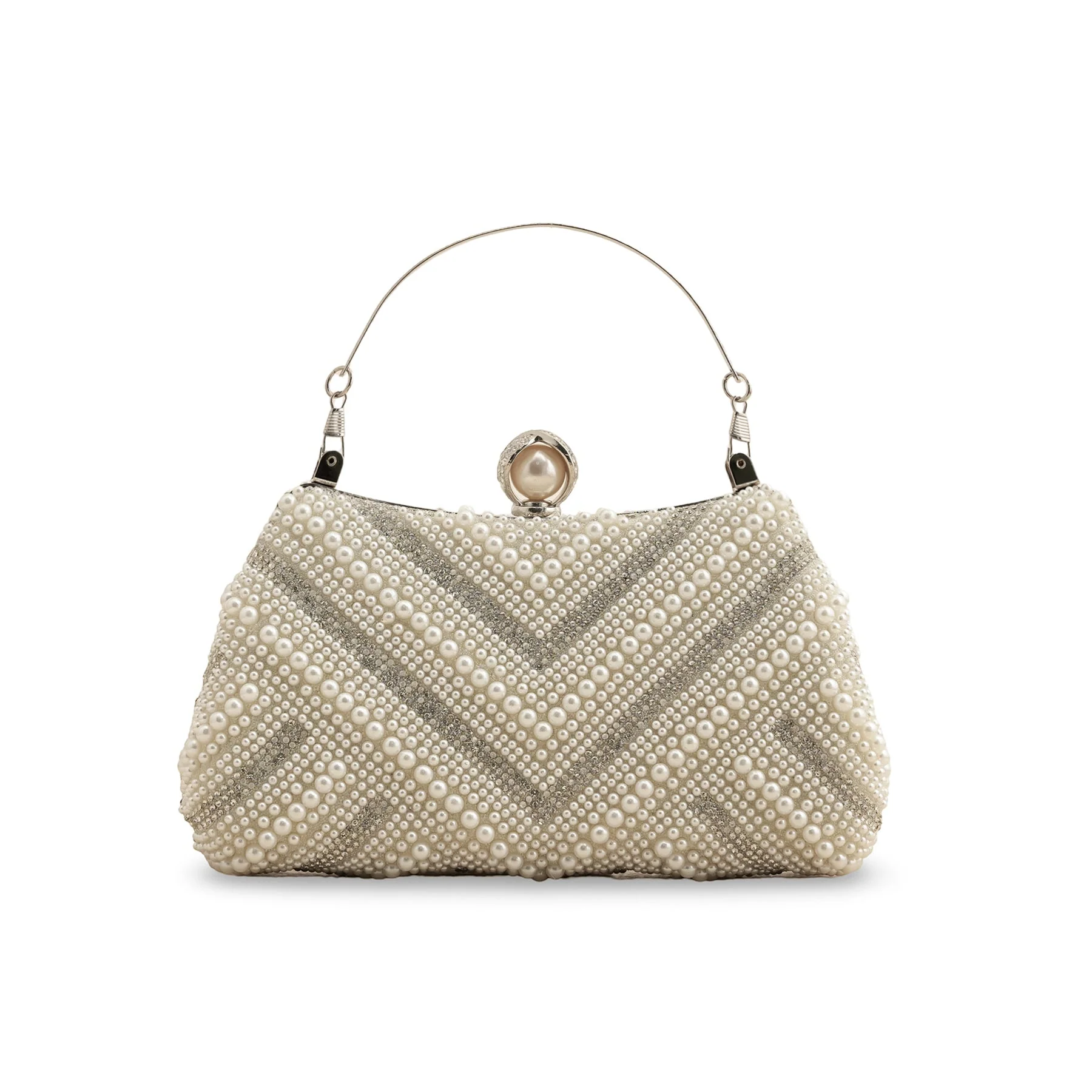 White Bridal Clutch P24289 - Image 2