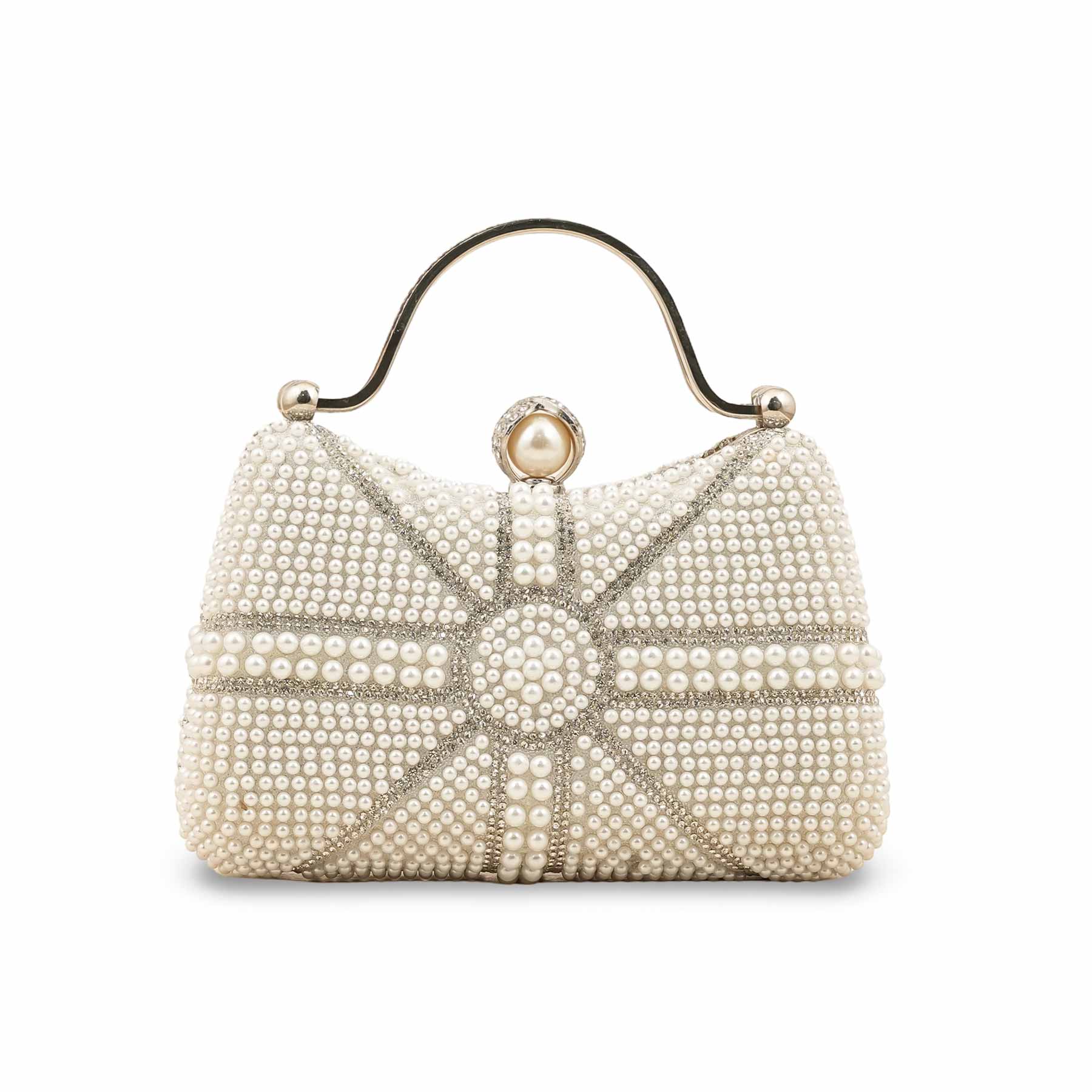White Bridal Clutch P24291 - Image 2