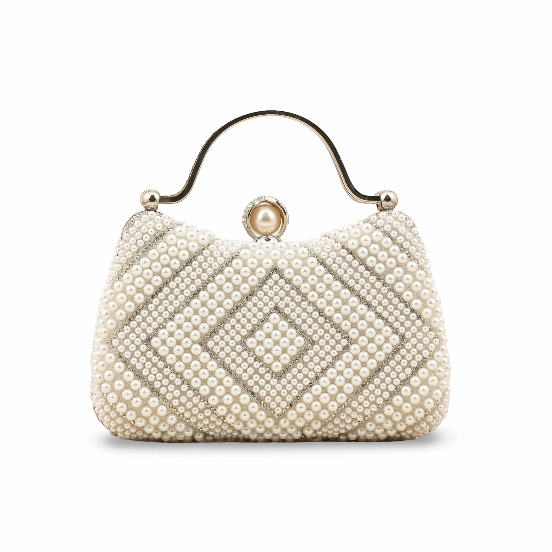 White Bridal Clutch P24293 - Image 3