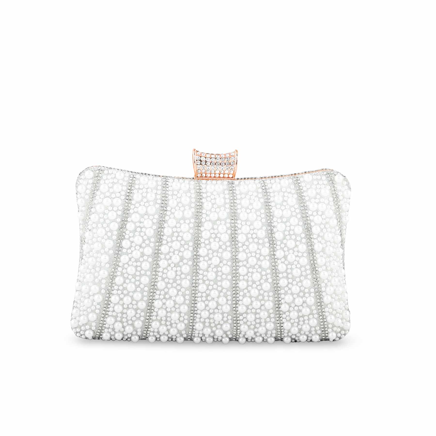 White Bridal Clutch P24356 - Image 2