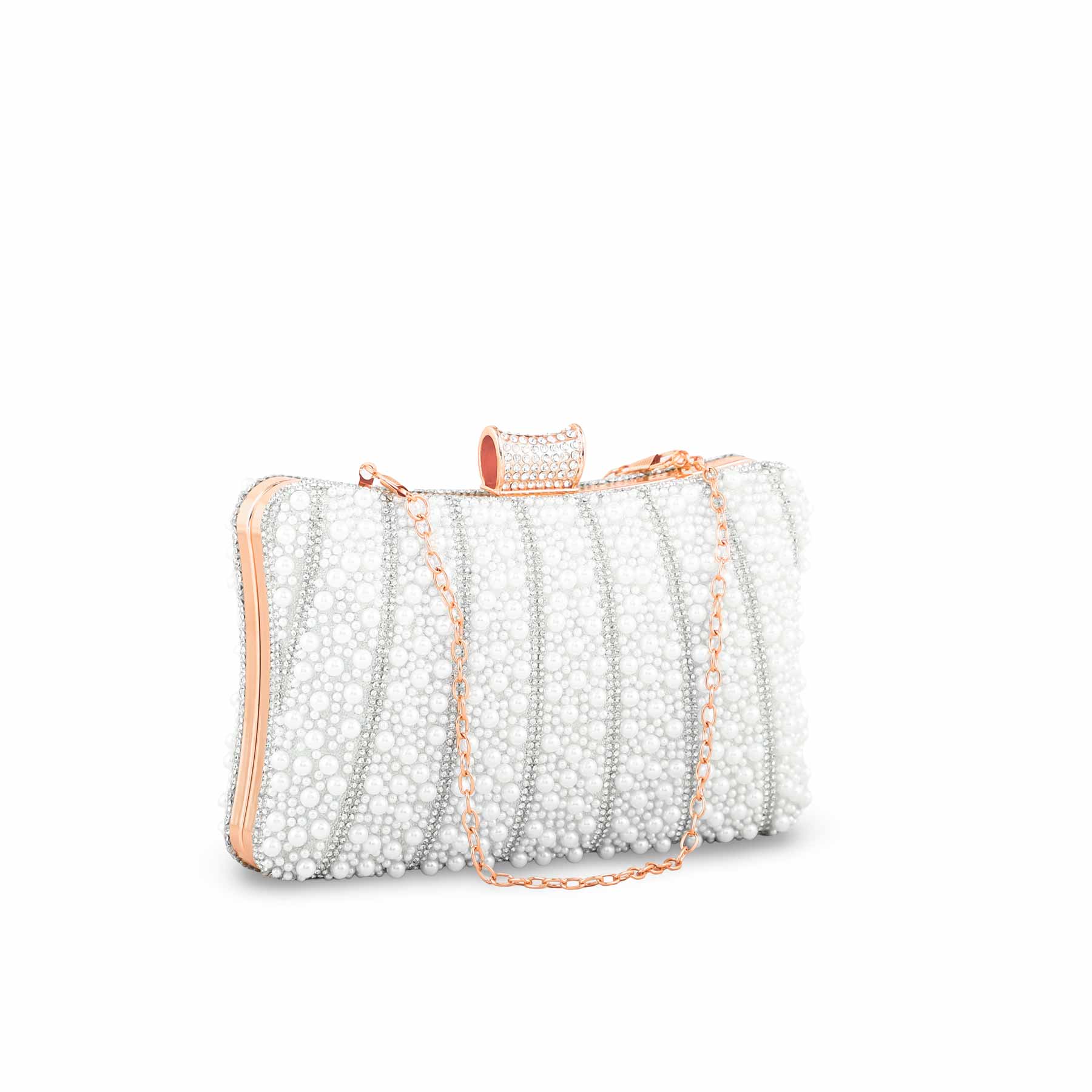 White Bridal Clutch P24356 - Image 3