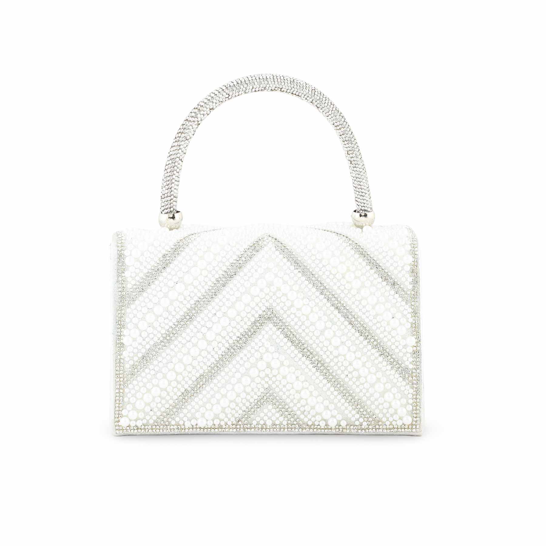 White Bridal Clutch P24366 - Image 4