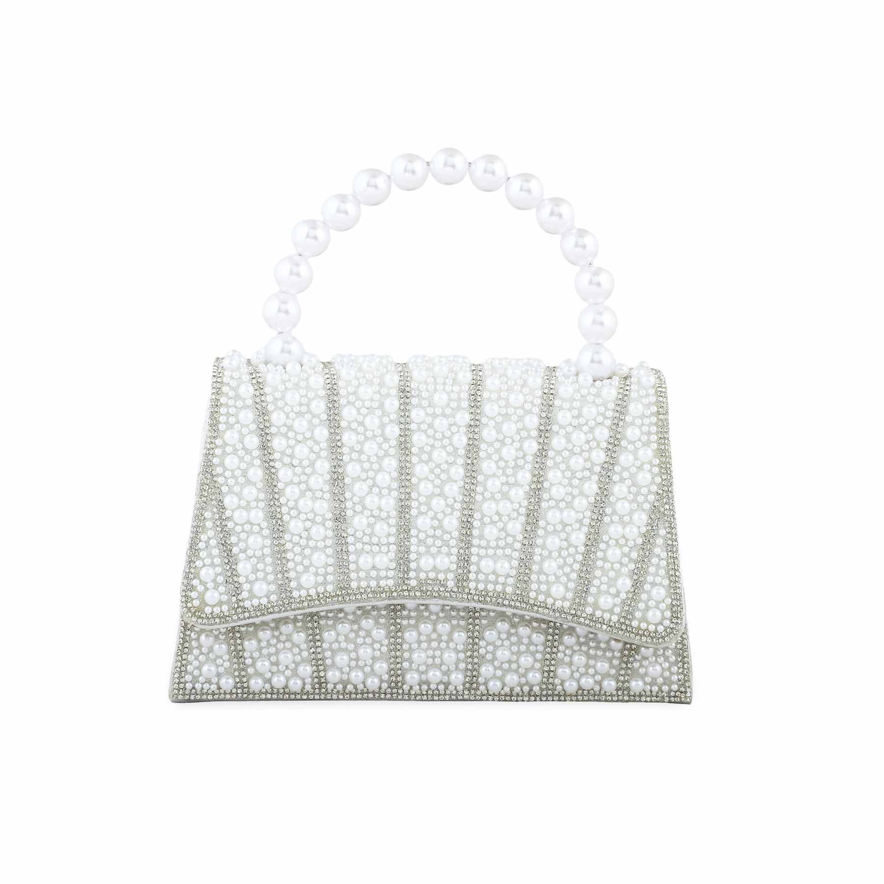 White Bridal Clutch P24367 - Image 2