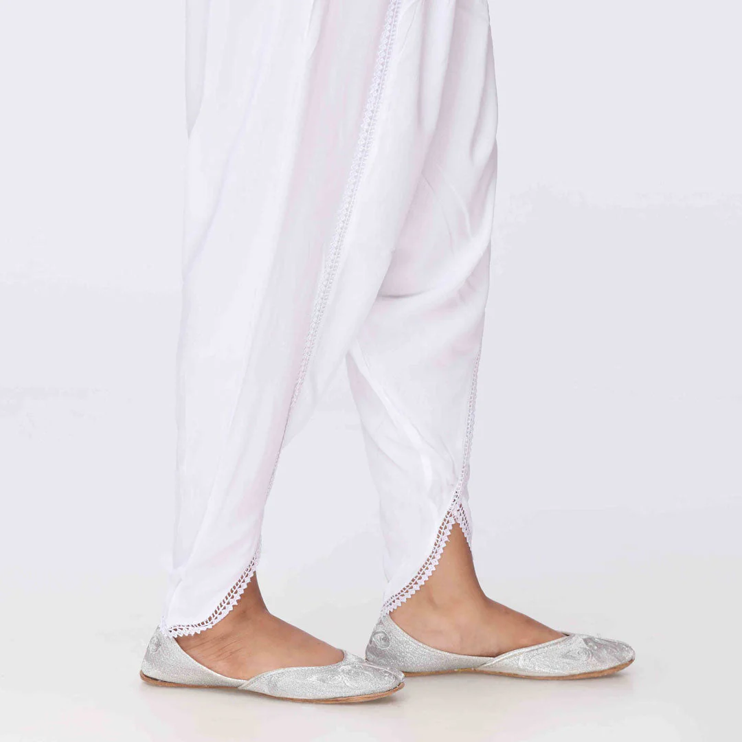 White Cambric Tulip Shalwar PS3566 - Image 2