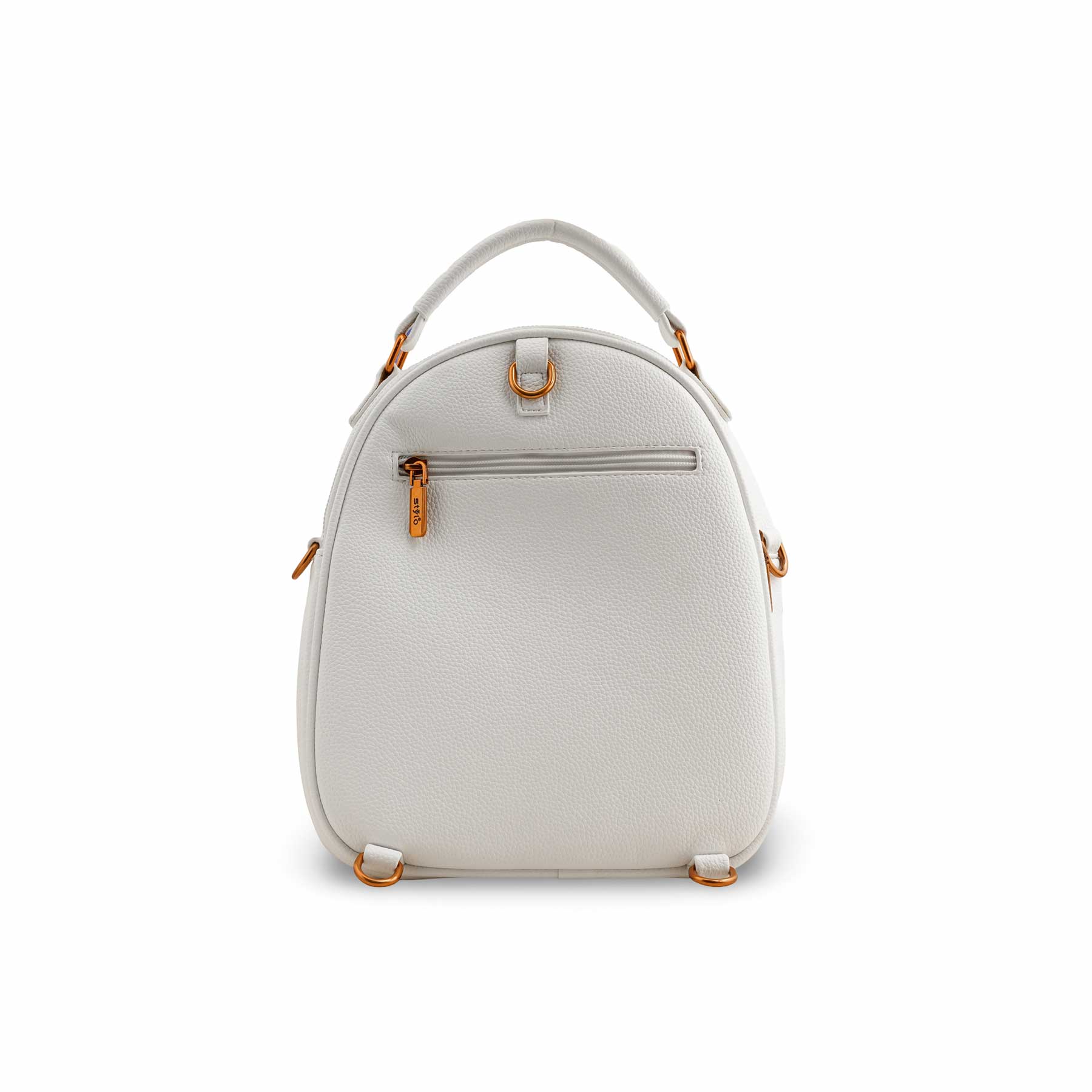 White Casual Backpack P36389 - Image 3