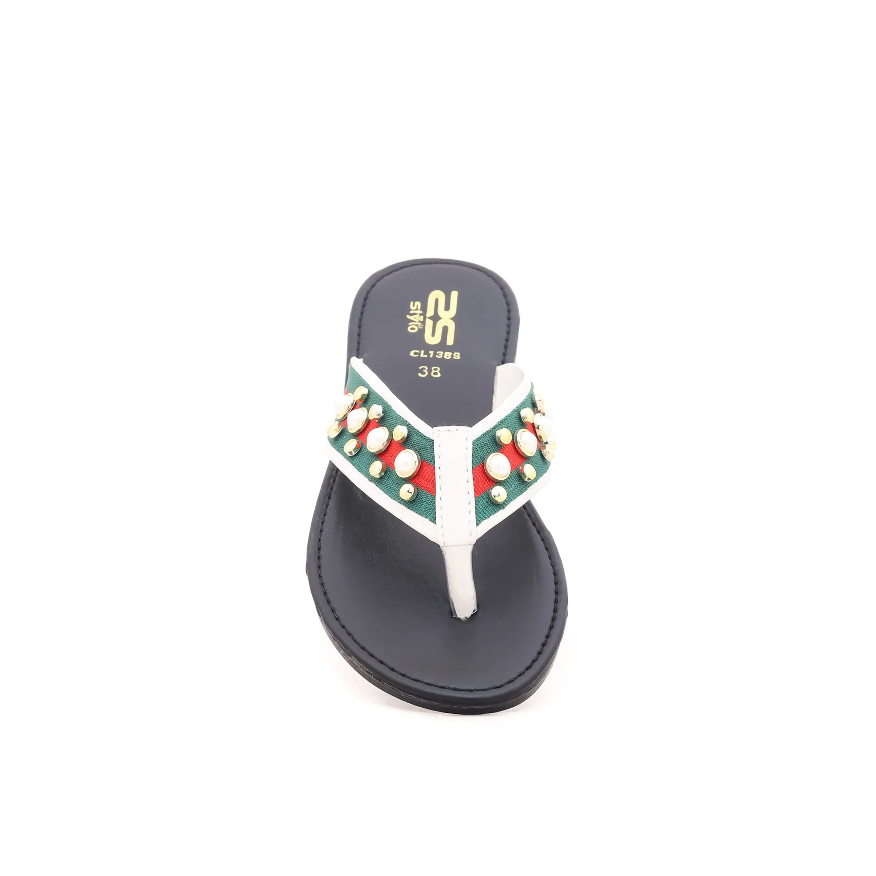 White Casual Chappal CL1389 - Image 3