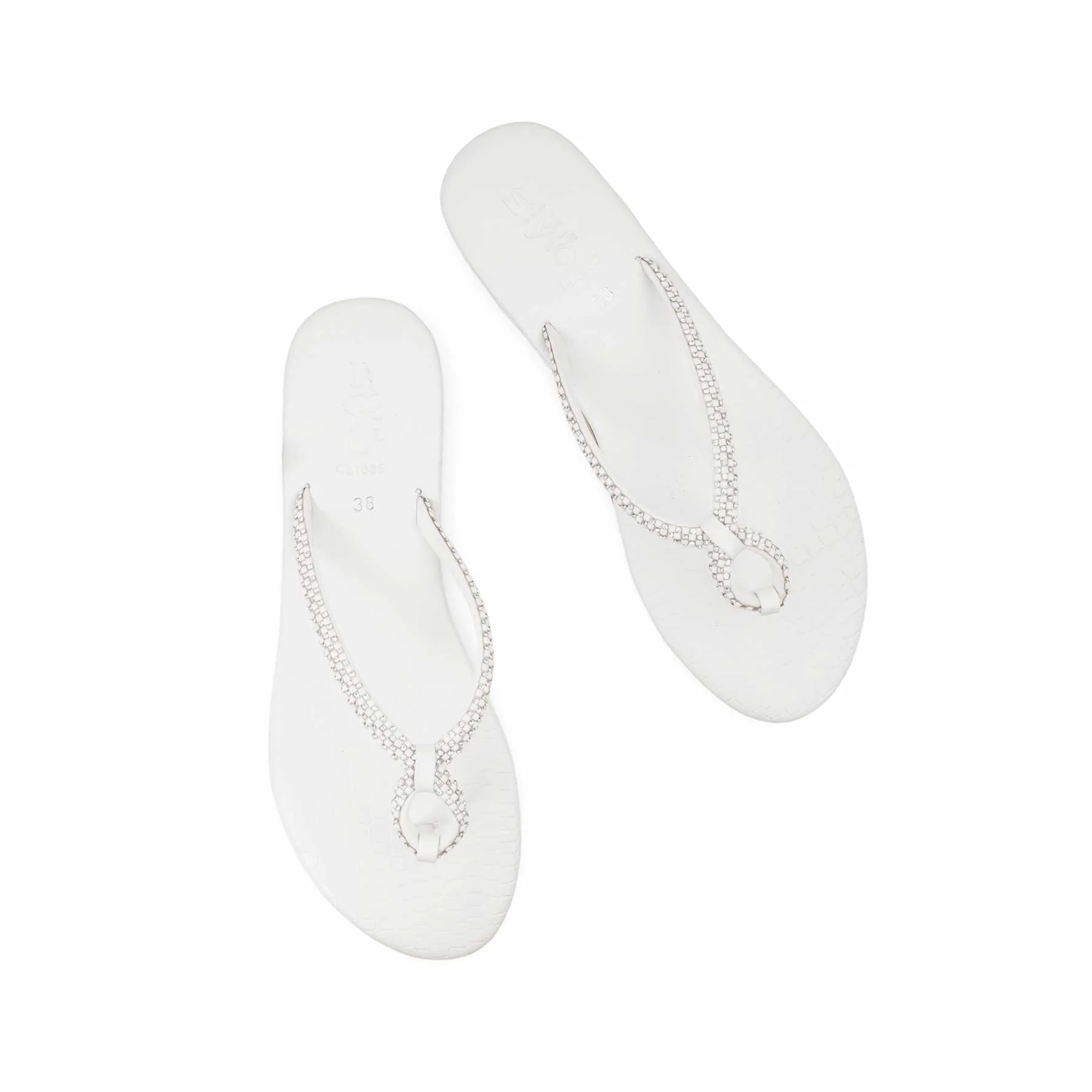 White Casual Chappal CL1886 - Image 5