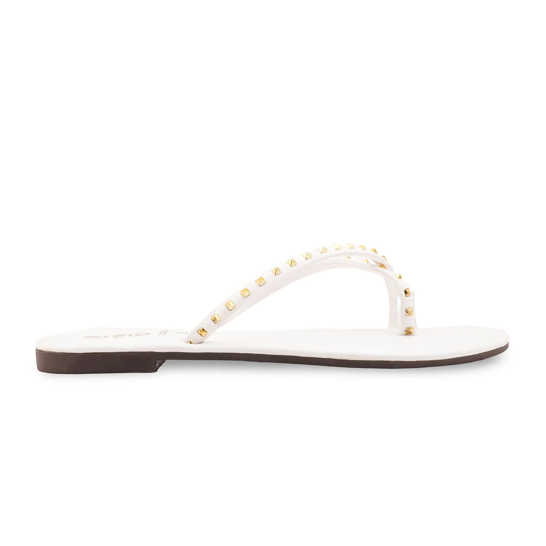 White Casual Chappal For Women CL2232 - Image 2