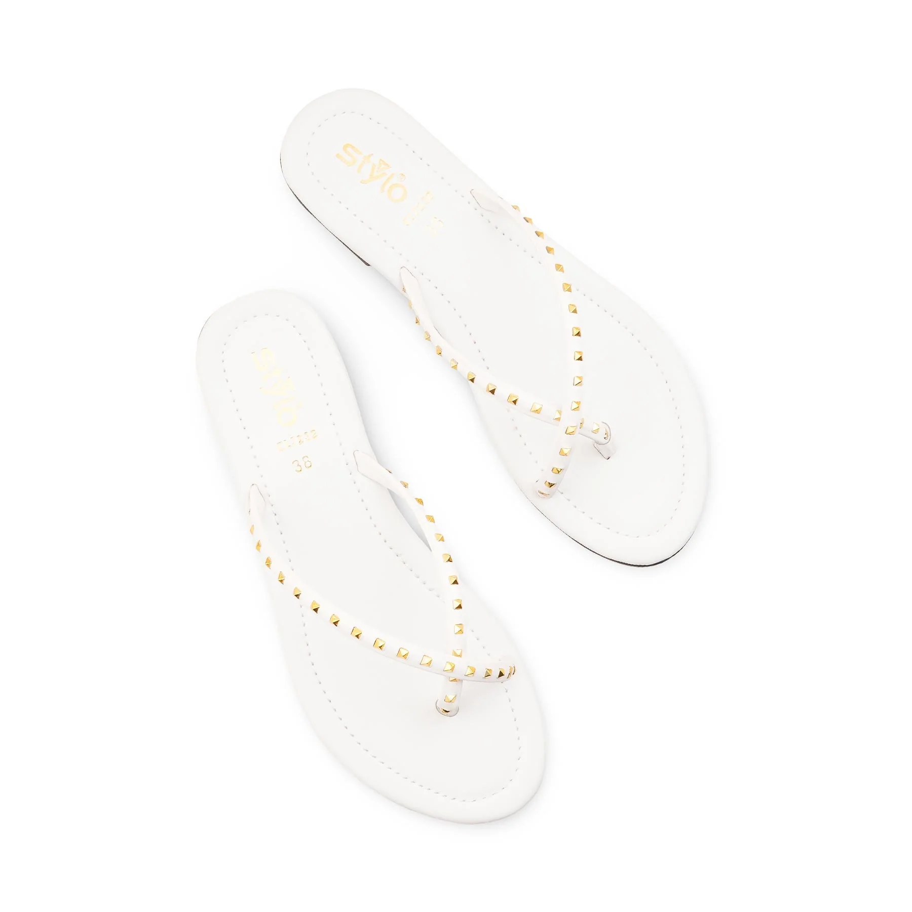 White Casual Chappal For Women CL2232 - Image 5