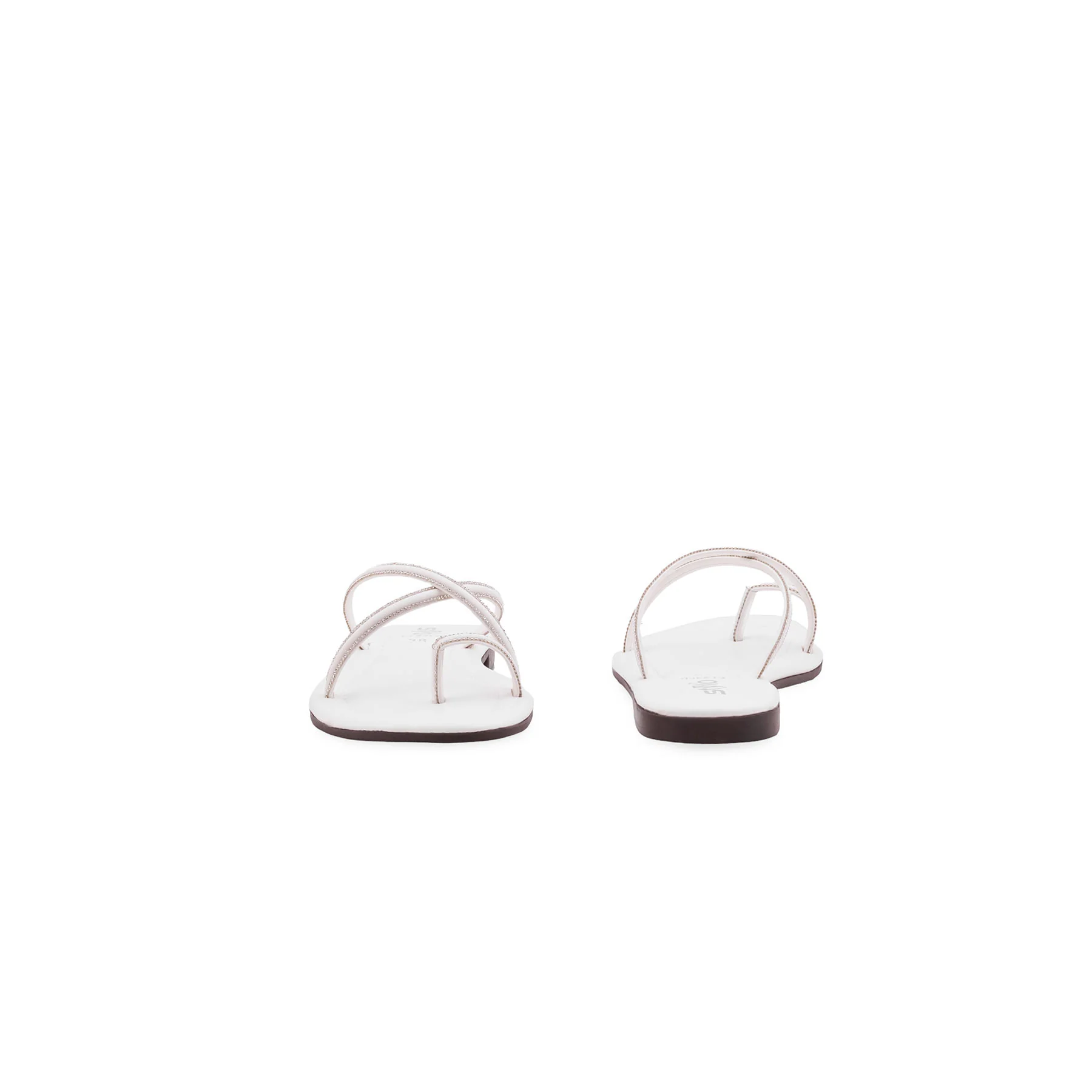 White Casual Chappal For Women CL2308 - Image 5