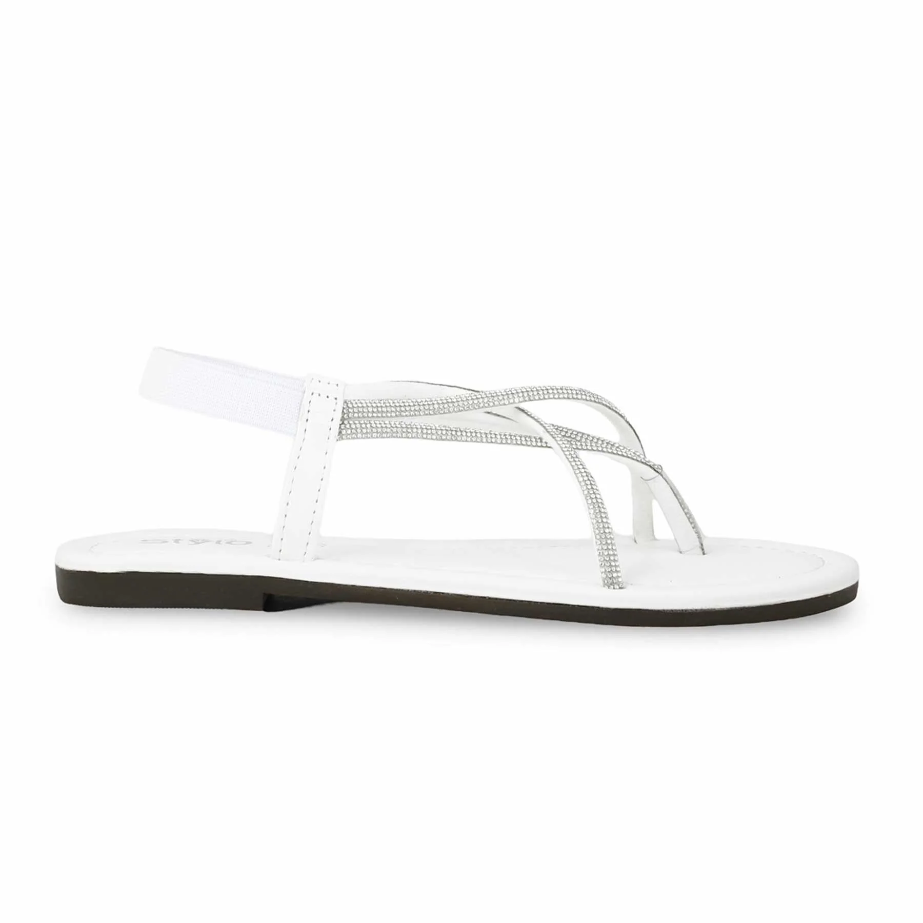 White Casual Sandal CL1947 - Image 2