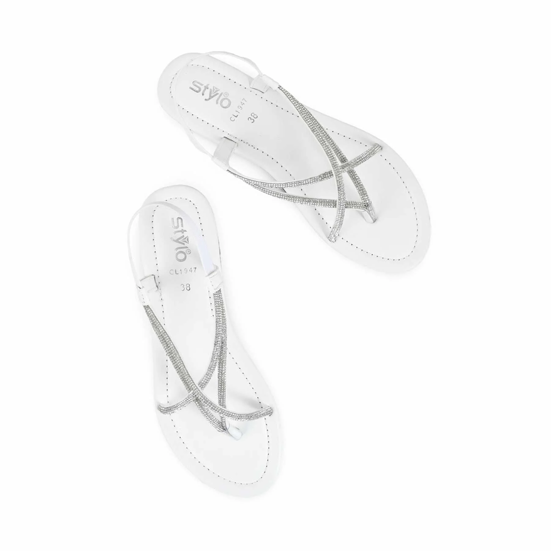 White Casual Sandal CL1947 - Image 5