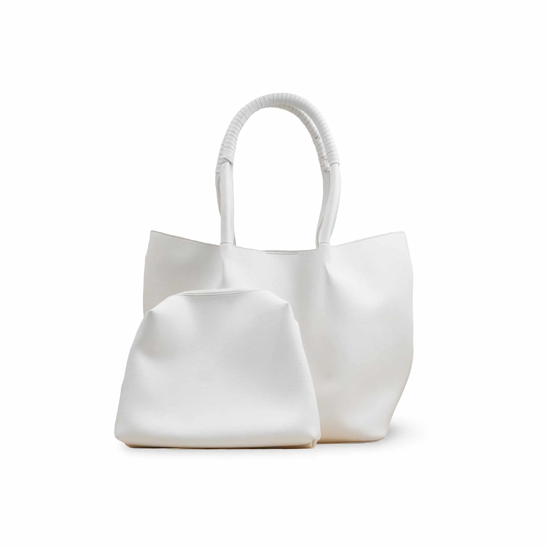 White Casual Shoulder Bag For Ladies P55811 - Image 2
