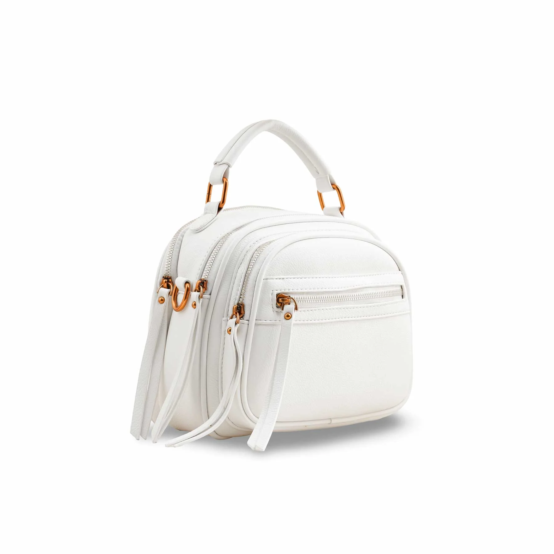 White Casual Shoulder Bag P36391 - Image 3