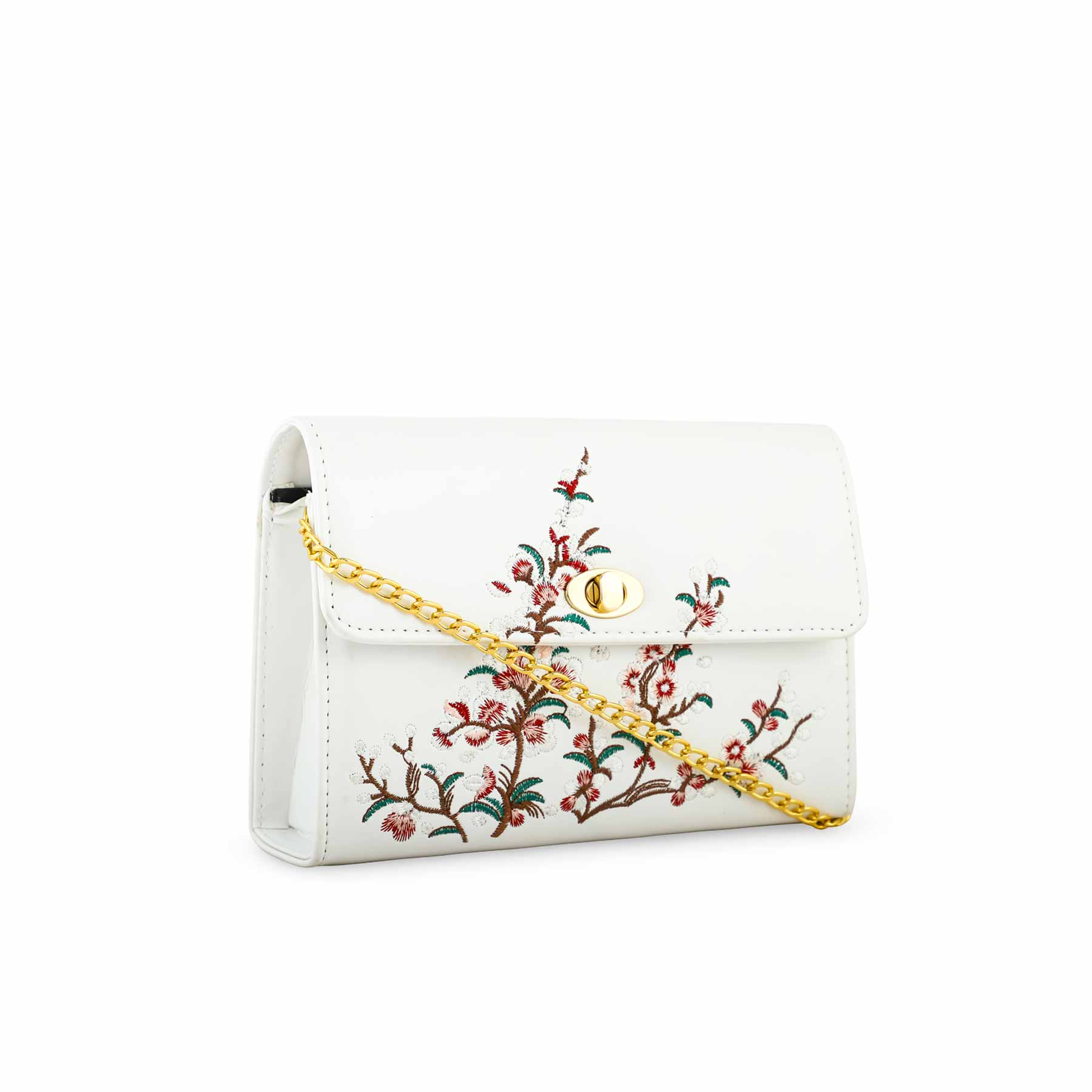 White Casual Shoulder Bag P56202 - Image 2