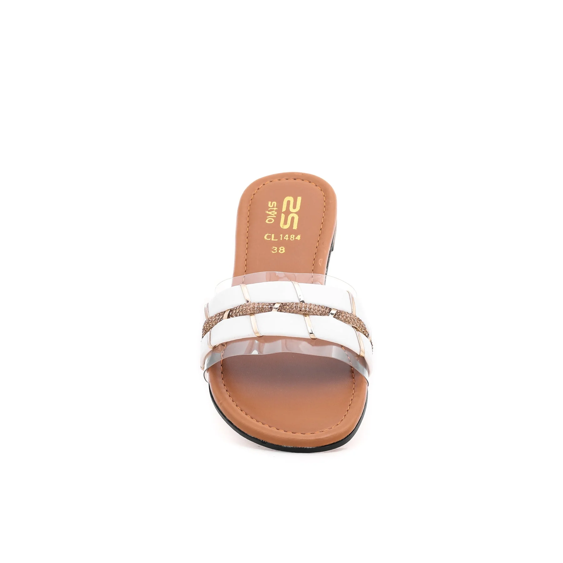 White Casual Slipper CL1484 - Image 3