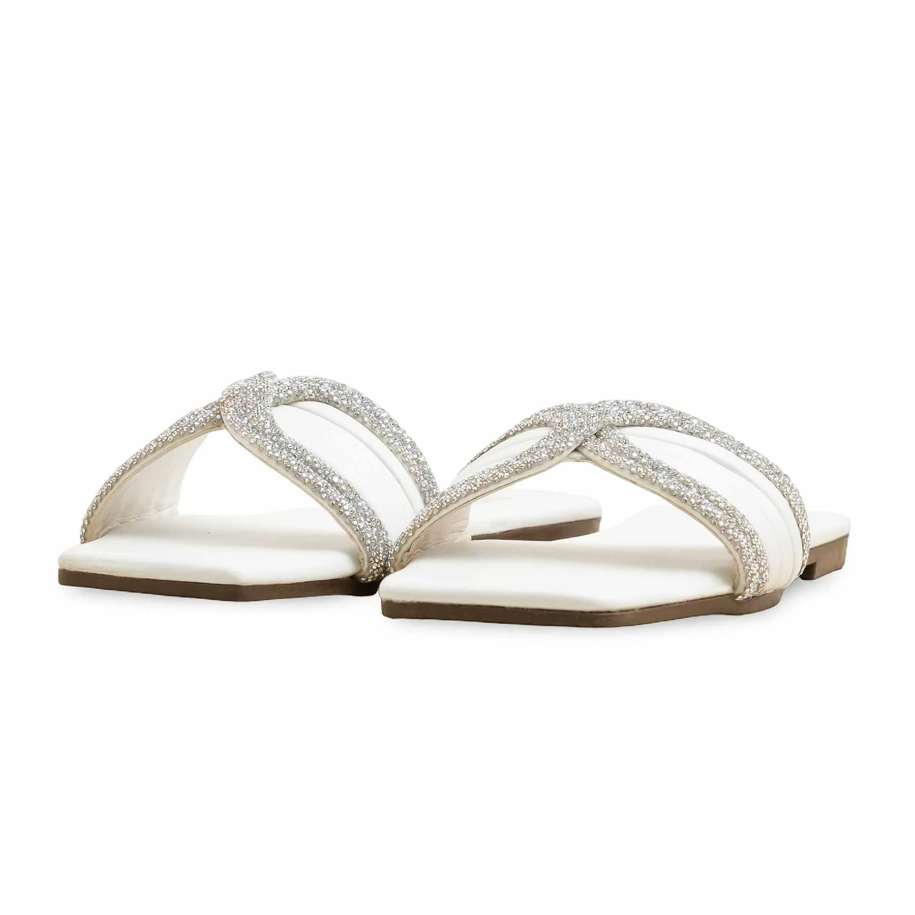 White Casual Slipper CL2093 - Image 3