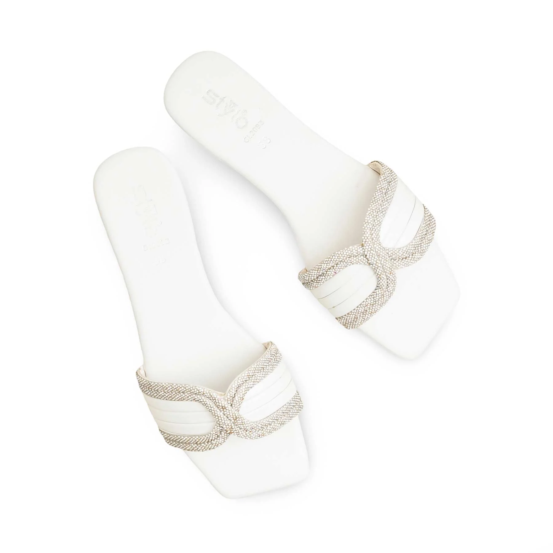 White Casual Slipper CL2093 - Image 5