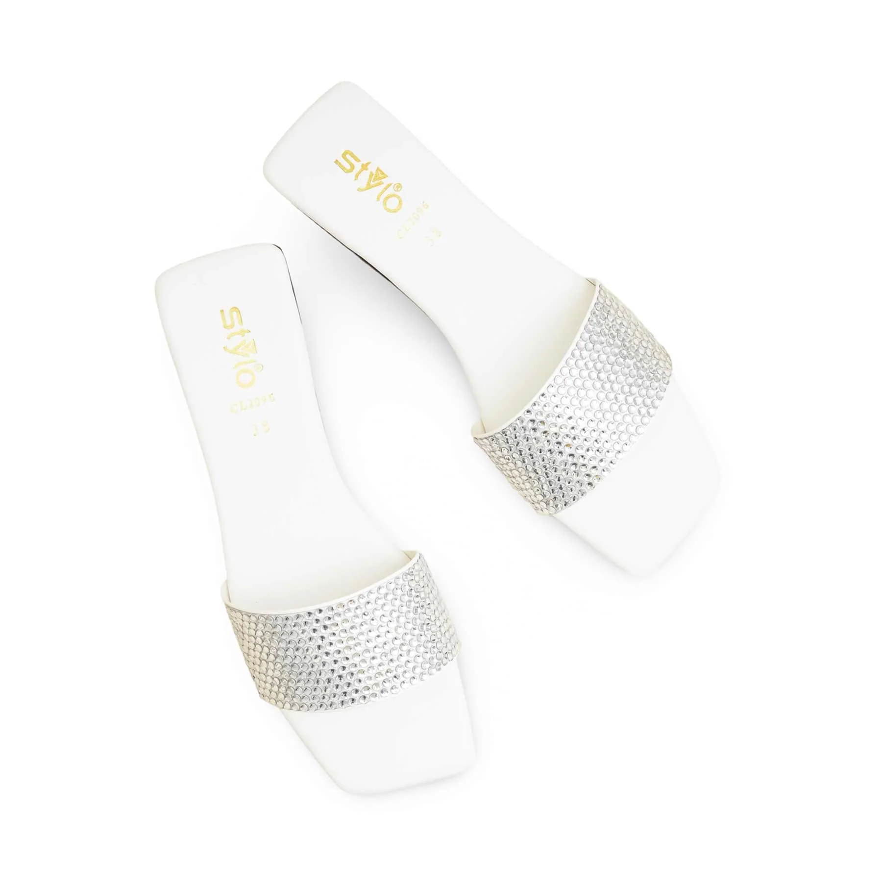 White Casual Slipper CL2096 - Image 5